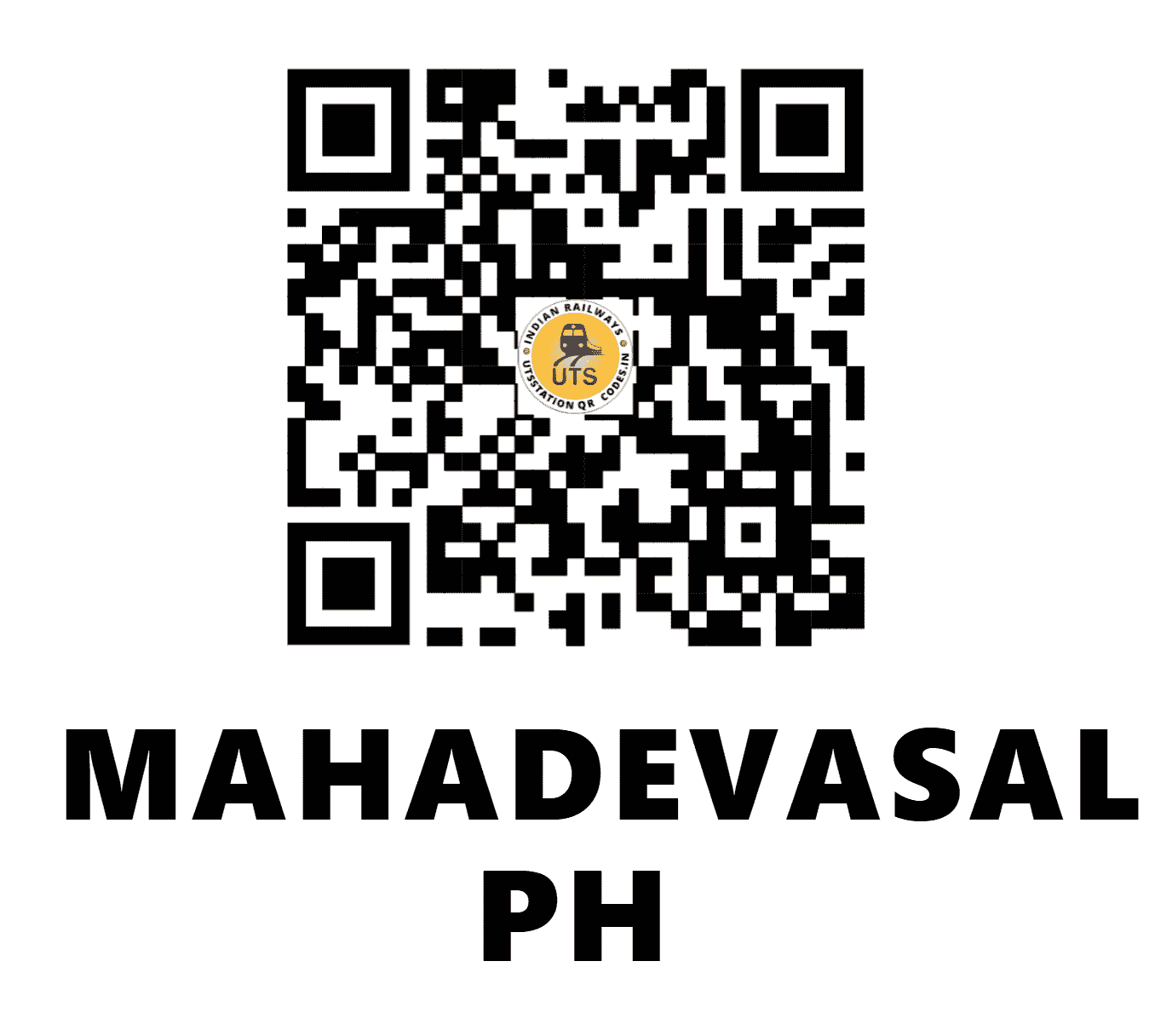 UTS QR Code for MAHADEVASAL PH - MXW (SE - JHARKHAND)
