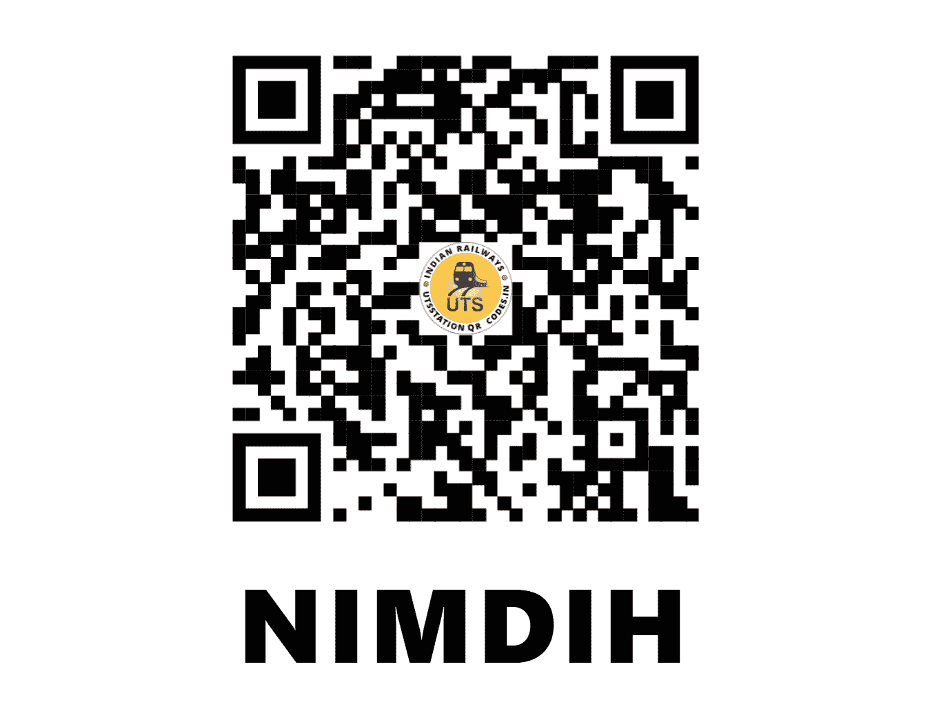 UTS QR Code for NIMDIH - NIM (SE - JHARKHAND)