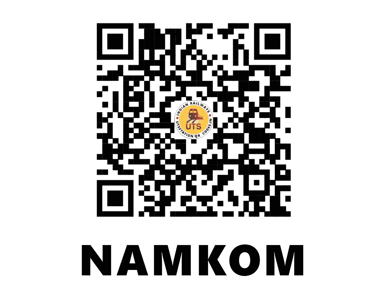 UTS QR Code for NAMKOM - NKM (SE - JHARKHAND)