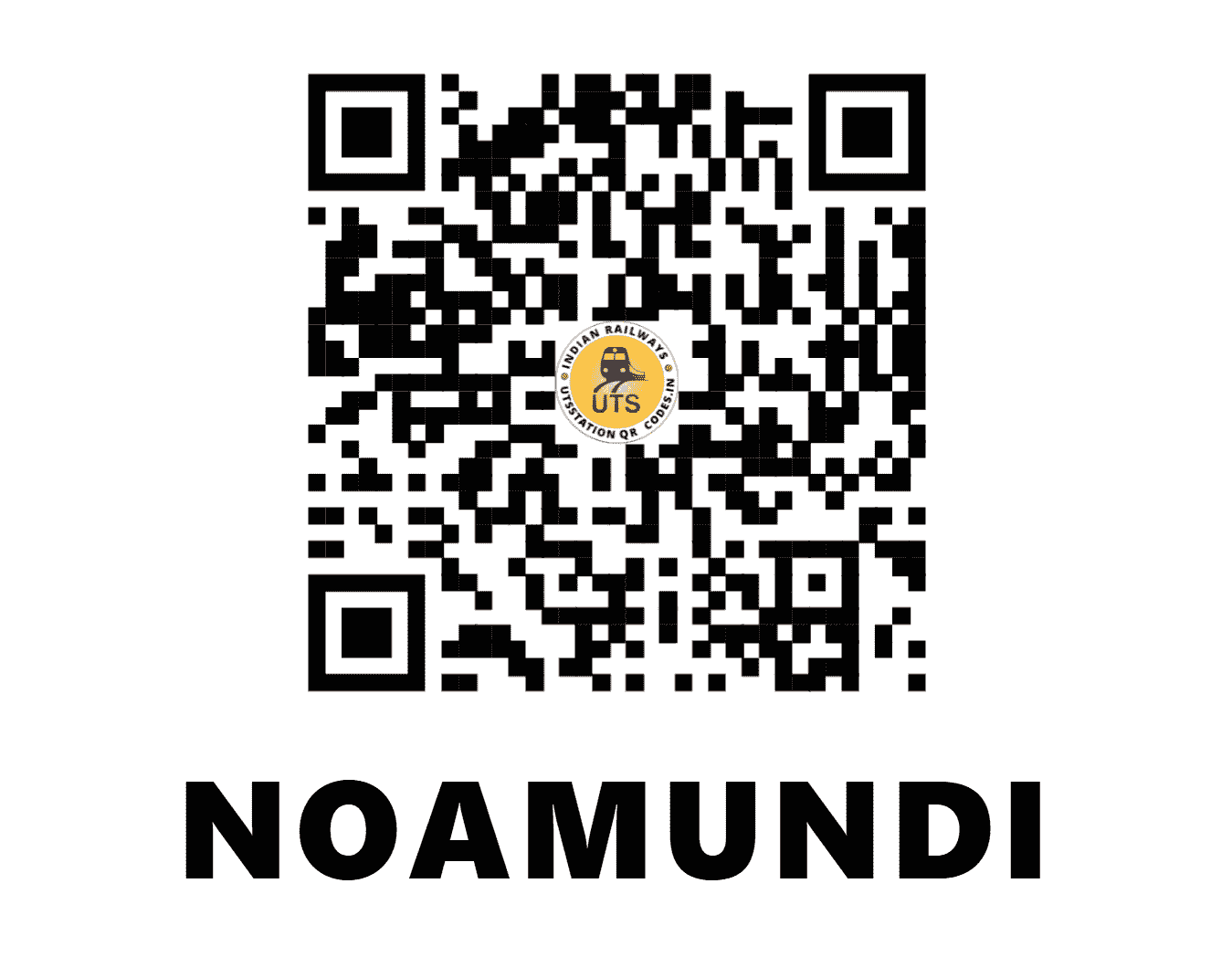 UTS QR Code for NOAMUNDI - NOMD (SE - JHARKHAND)