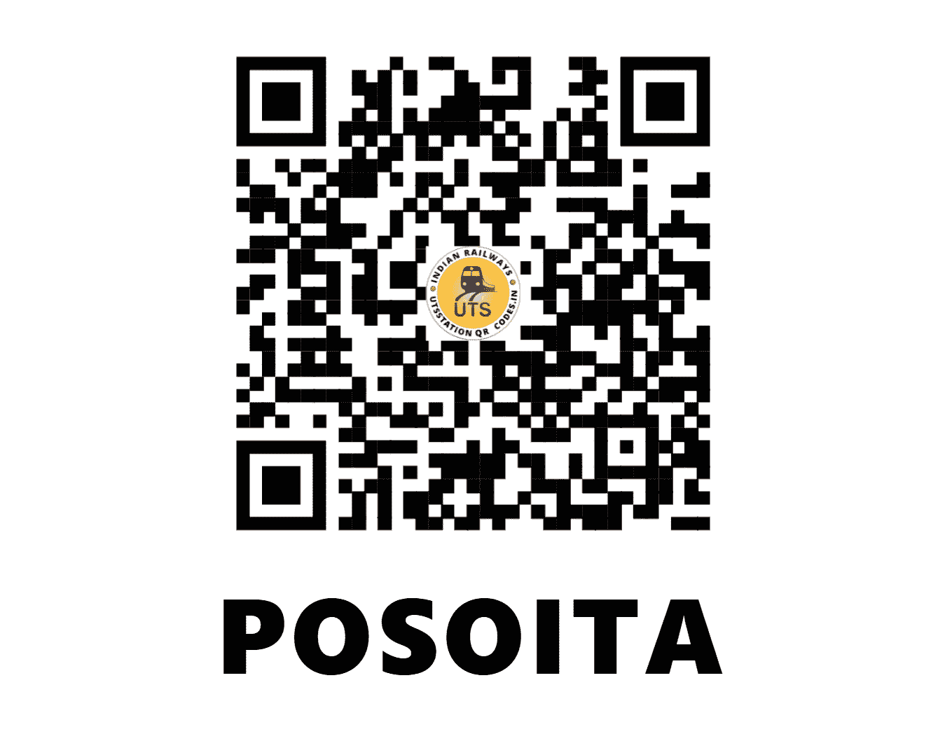 UTS QR Code for POSOITA - PST (SE - JHARKHAND)