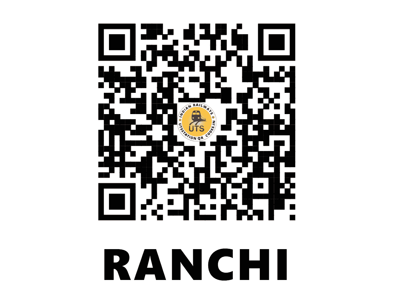 UTS QR Code for RANCHI - RNC (SE - JHARKHAND)
