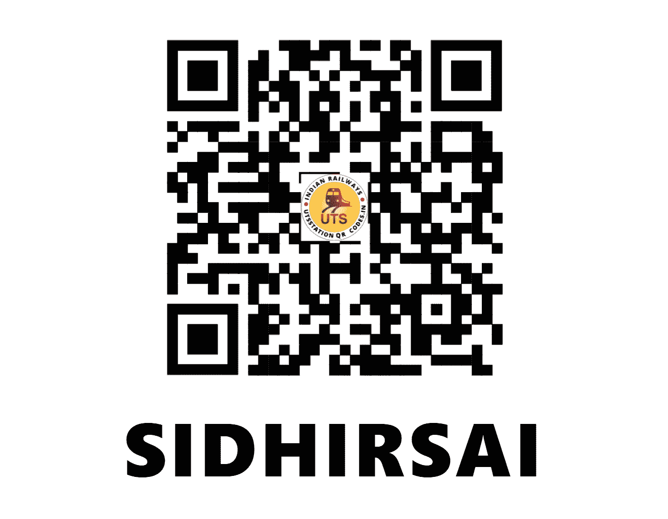 UTS QR Code for SIDHIRSAI - SDHS (SE - JHARKHAND)