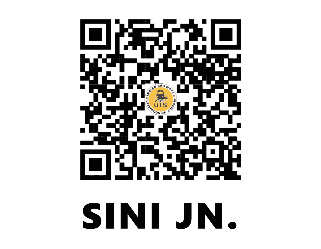 UTS QR Code for SINI JN. - SINI (SE - JHARKHAND)