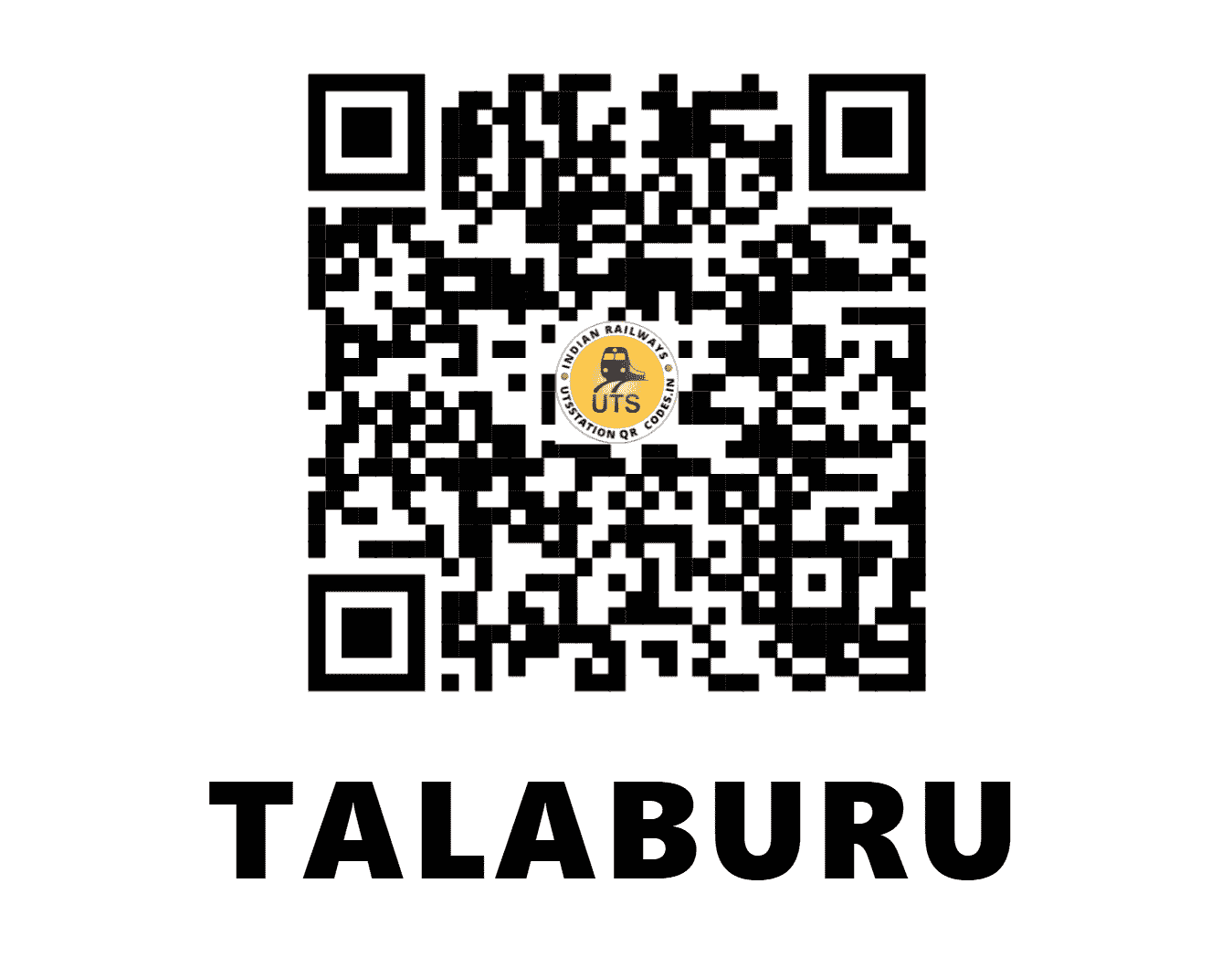 UTS QR Code for TALABURU - TABU (SE - JHARKHAND)