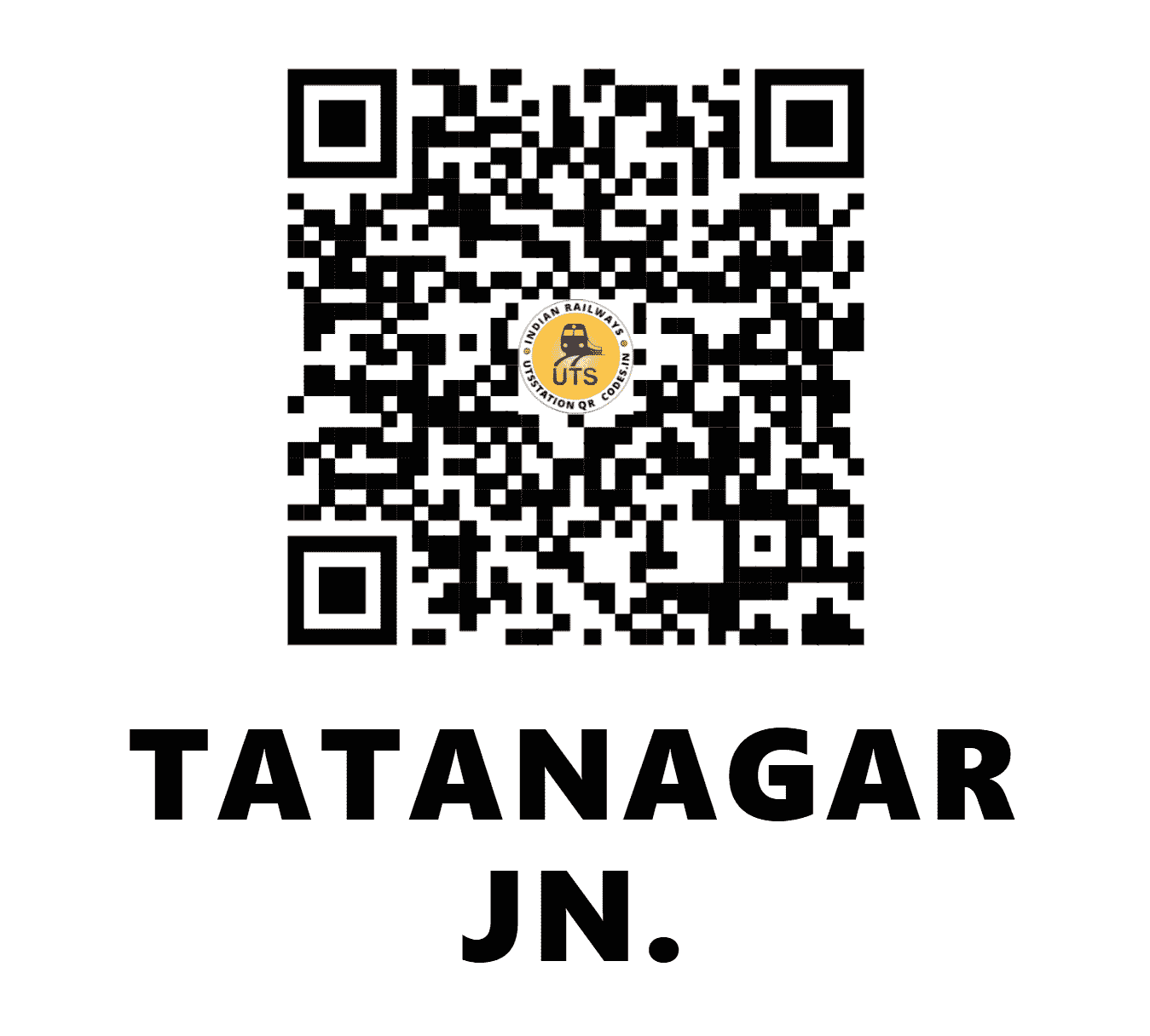 UTS QR Code for TATANAGAR JN. - TATA (SE - JHARKHAND)