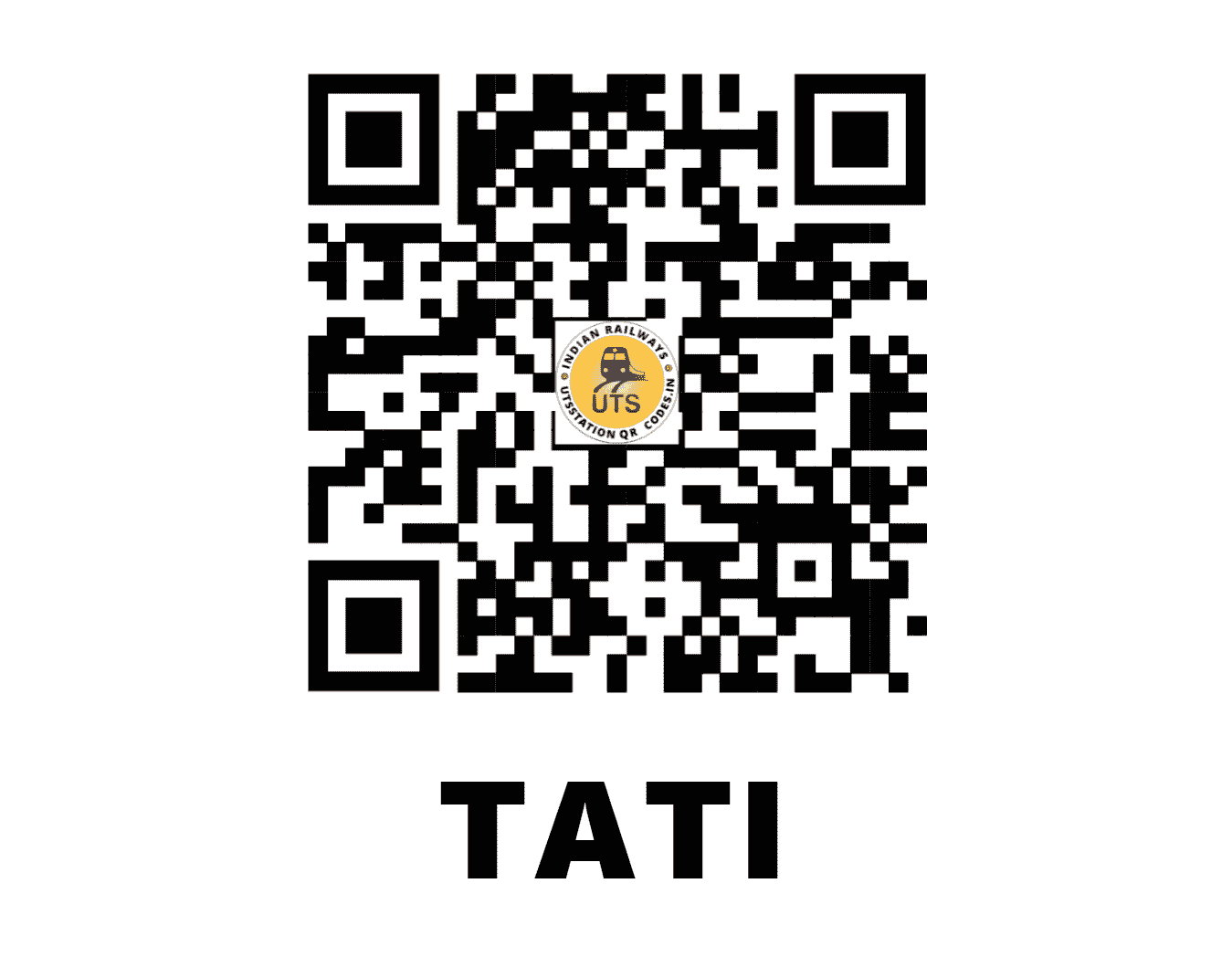 UTS QR Code for TATI - TATI (SE - JHARKHAND)