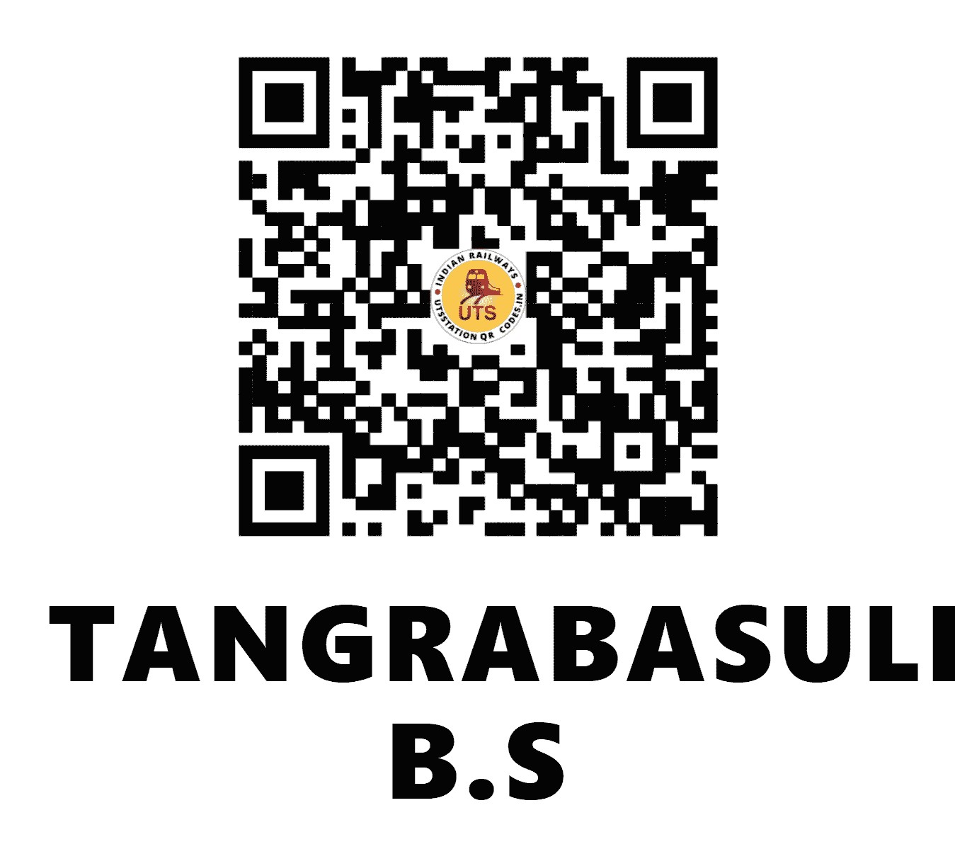 UTS QR Code for TANGRABASULI B.S - TGB (SE - JHARKHAND)