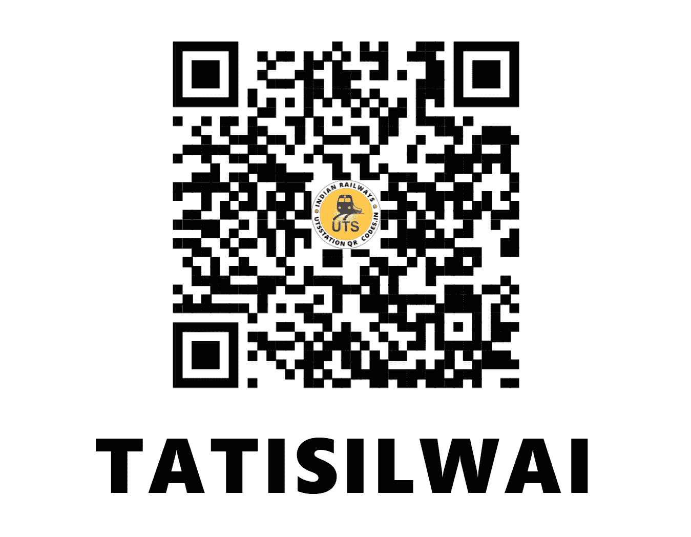 UTS QR Code for TATISILWAI - TIS (SE - JHARKHAND)