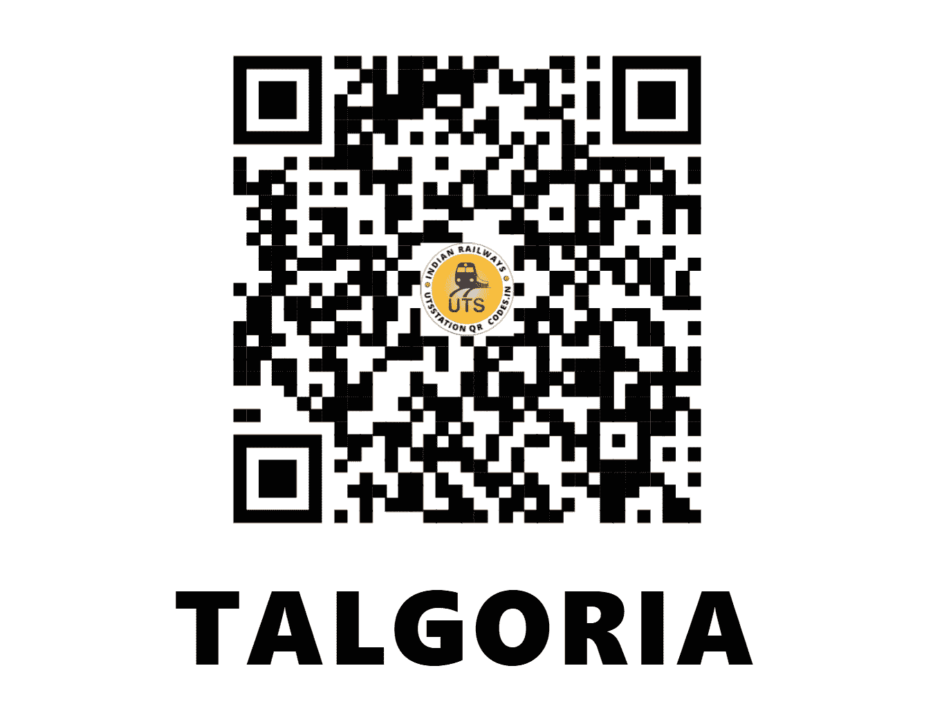 UTS QR Code for TALGORIA - TLE (SE - JHARKHAND)