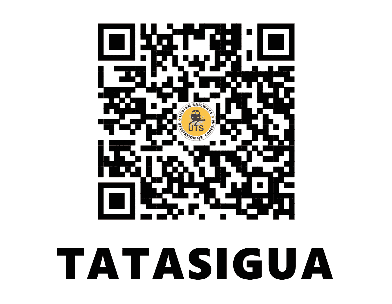 UTS QR Code for TATASIGUA - TSAH (SE - JHARKHAND)