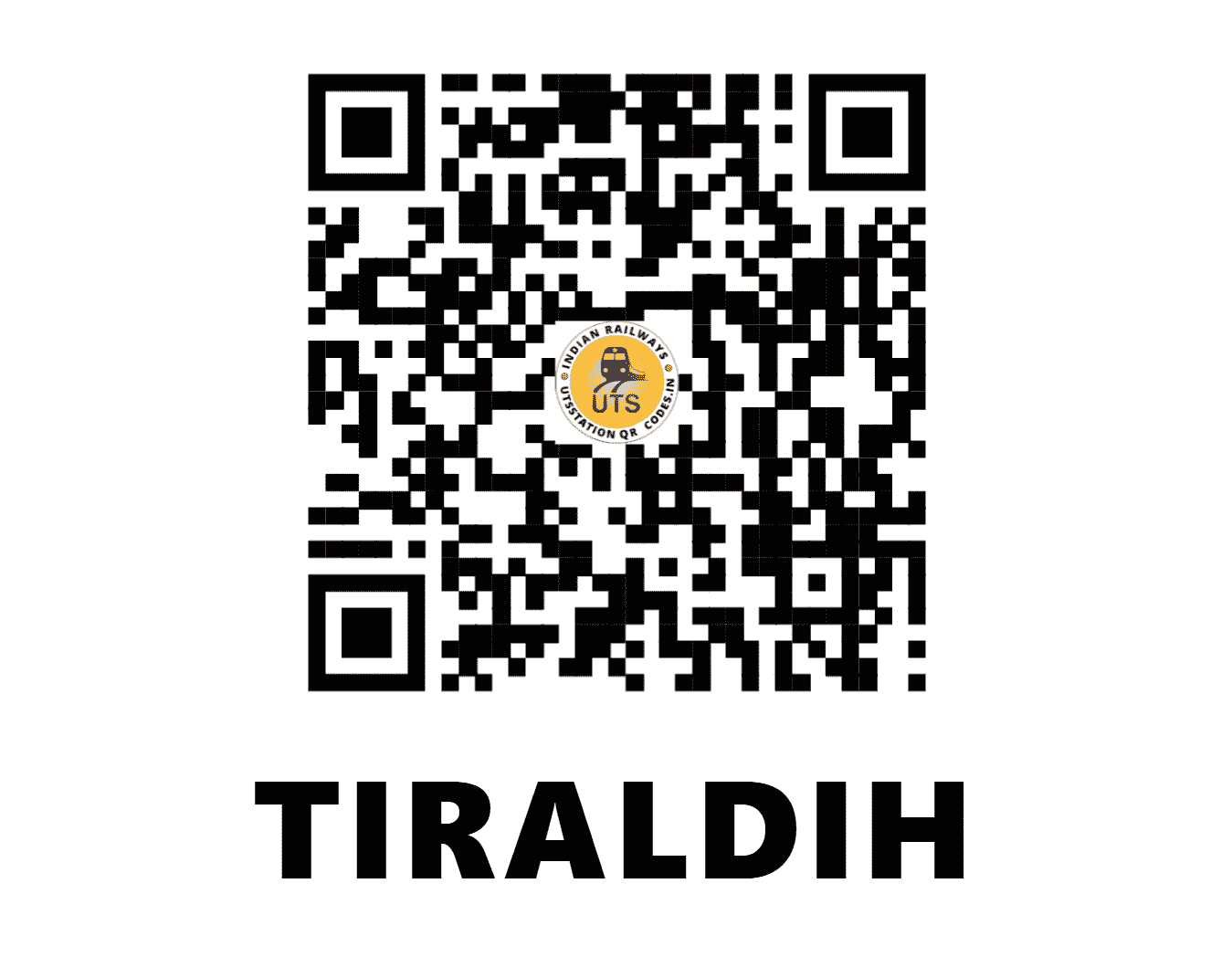 UTS QR Code for TIRALDIH - TUL (SE - JHARKHAND)