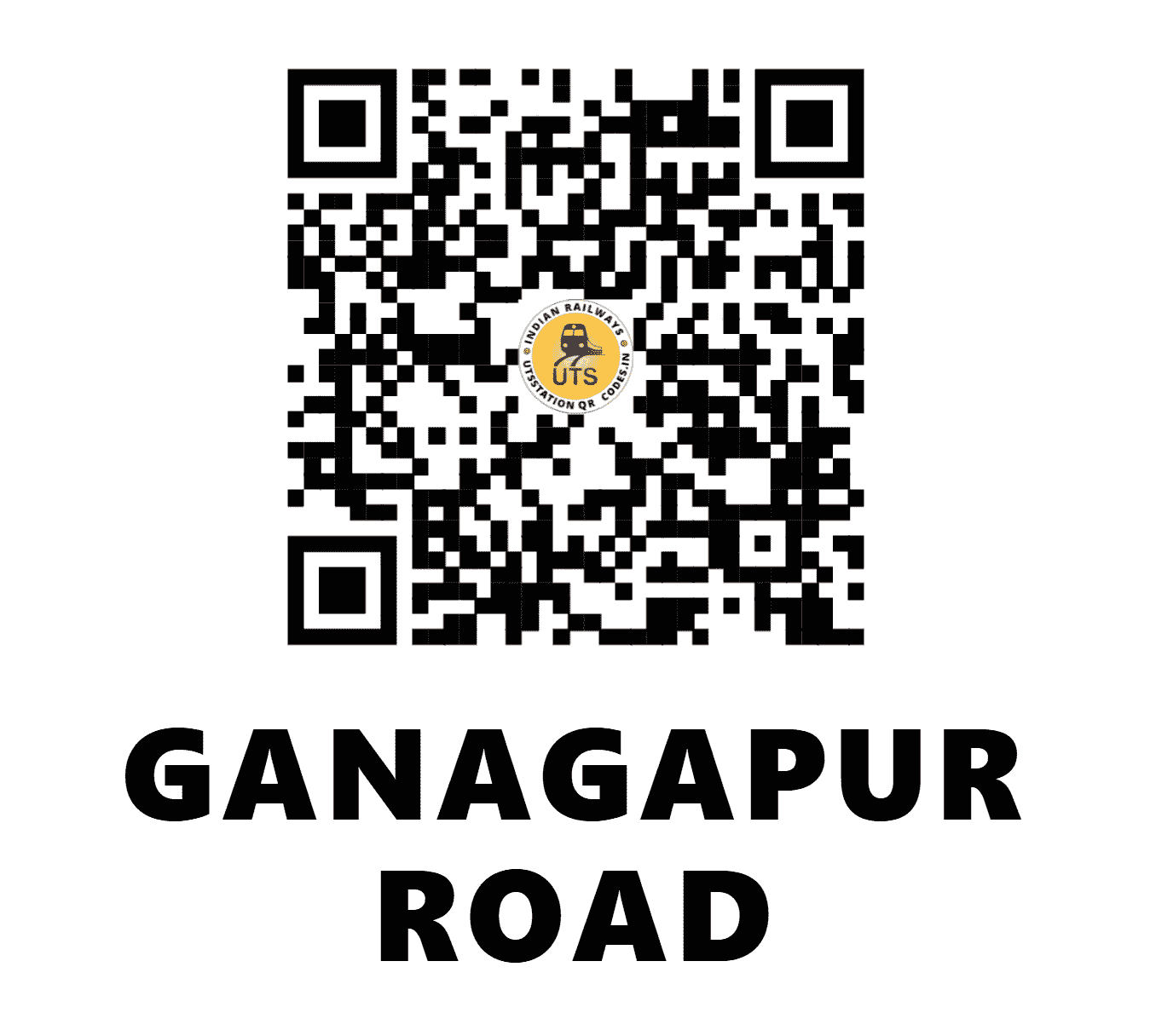 UTS QR Code for GANAGAPUR ROAD - GUR (CR - KARNATAKA)