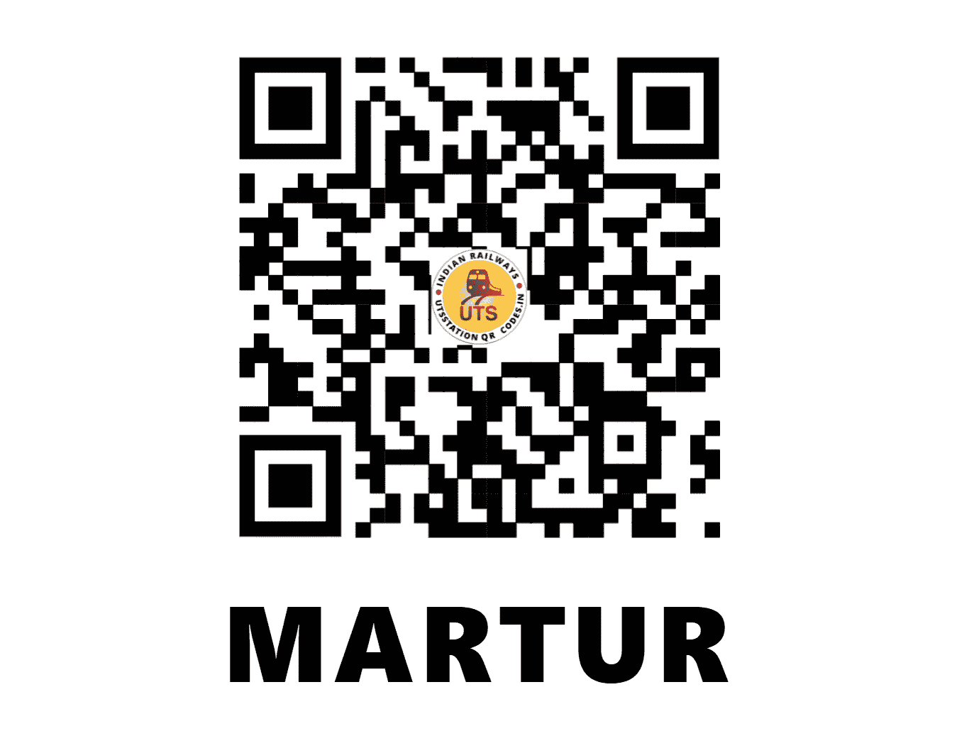 UTS QR Code for MARTUR - MR (CR - KARNATAKA)