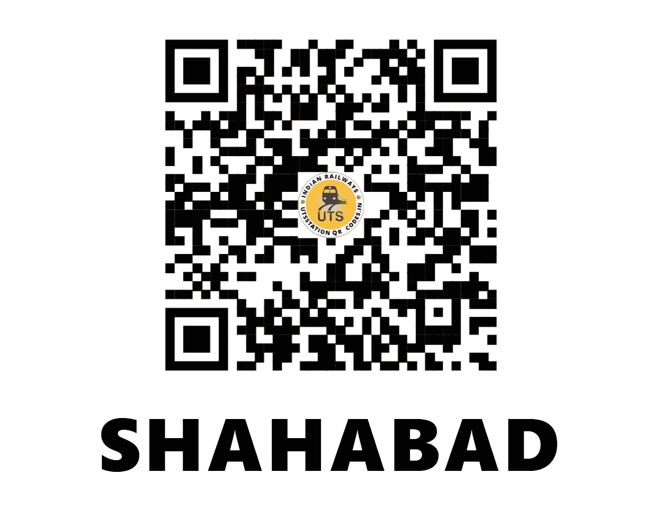 UTS QR Code for SHAHABAD - SDB (CR - KARNATAKA)
