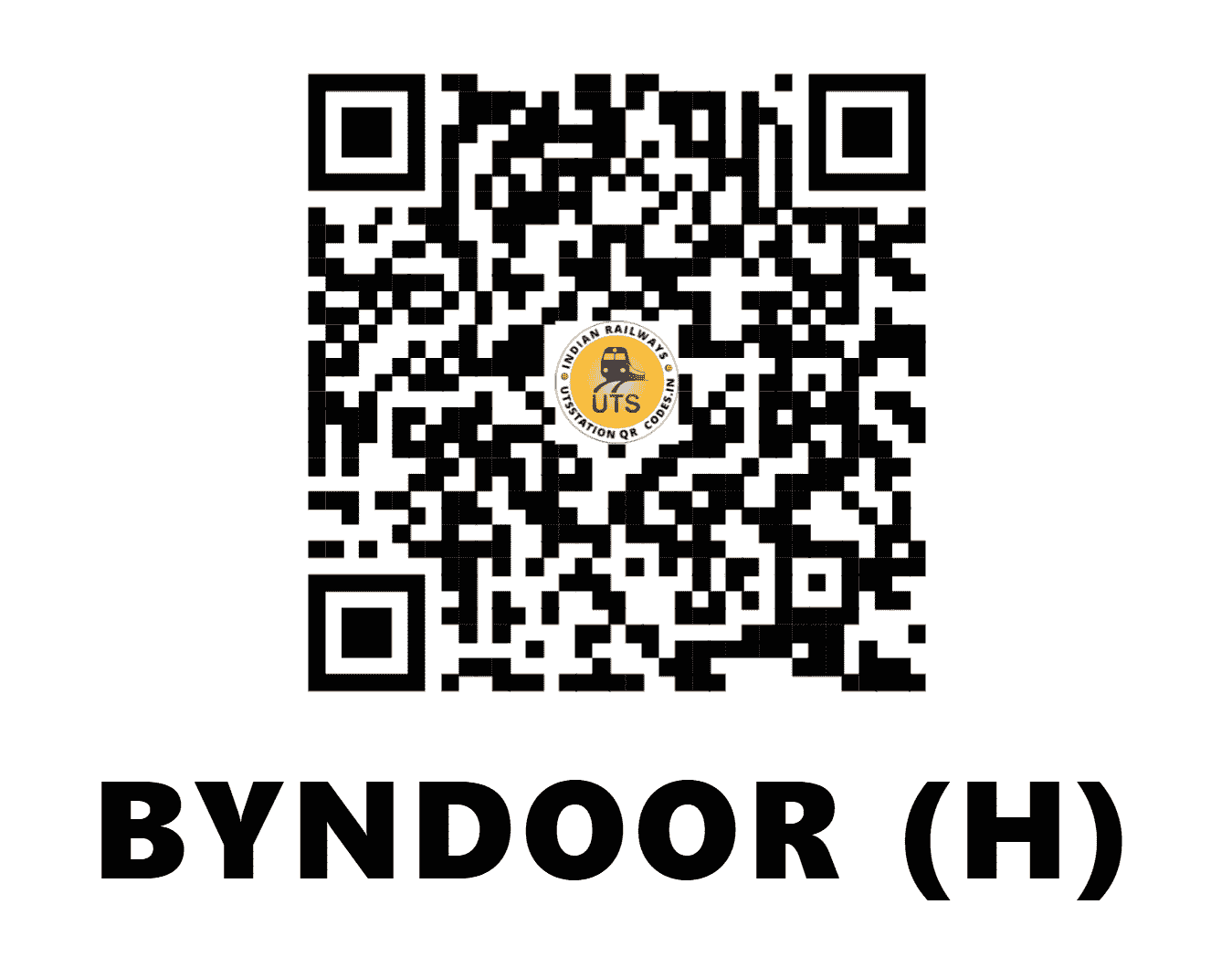 UTS QR Code for BYNDOOR (H) - BYNR (KR - KARNATAKA)