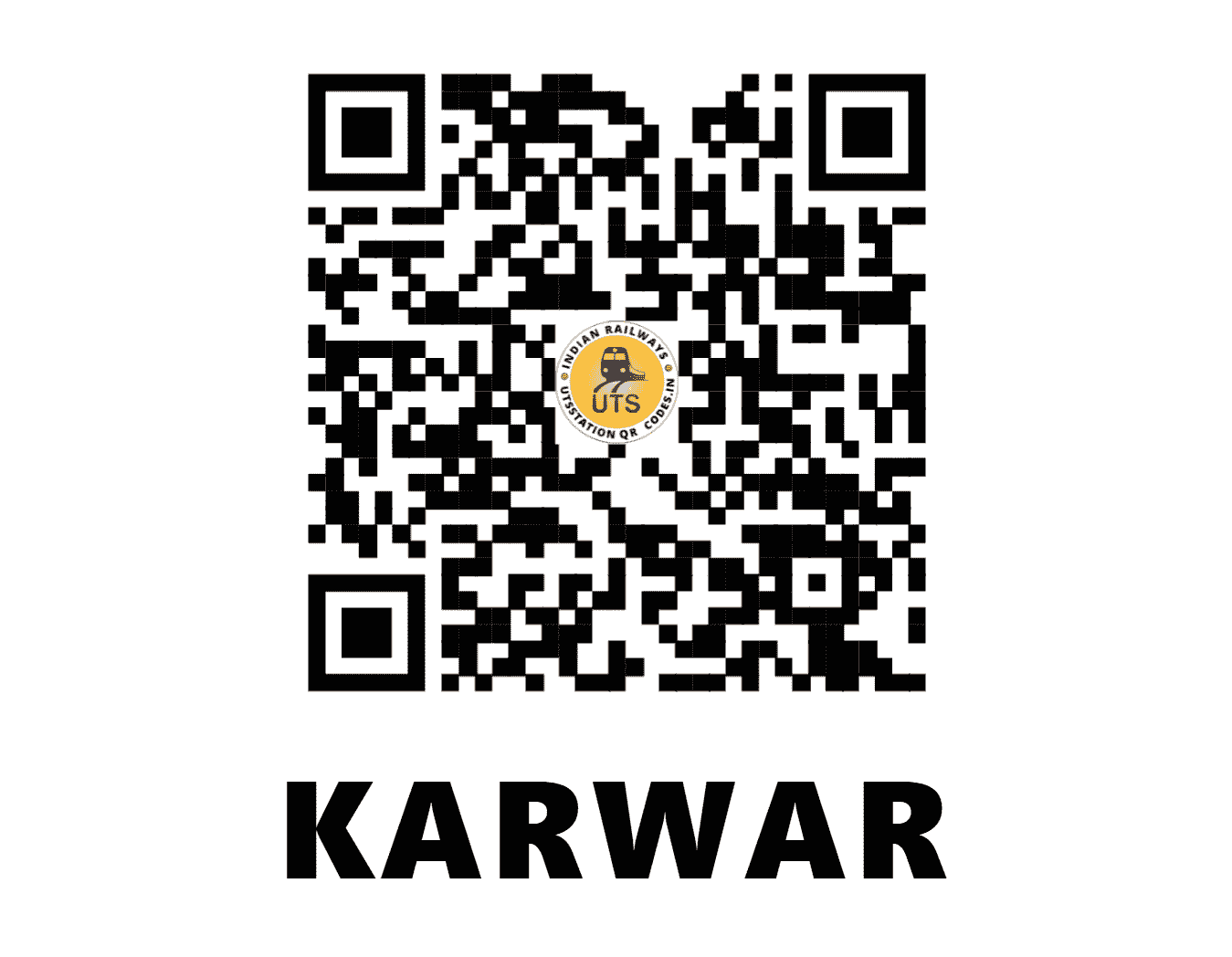 UTS QR Code for KARWAR - KAWR (KR - KARNATAKA)