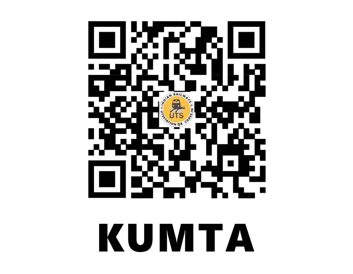 UTS QR Code for KUMTA - KT (KR - KARNATAKA)