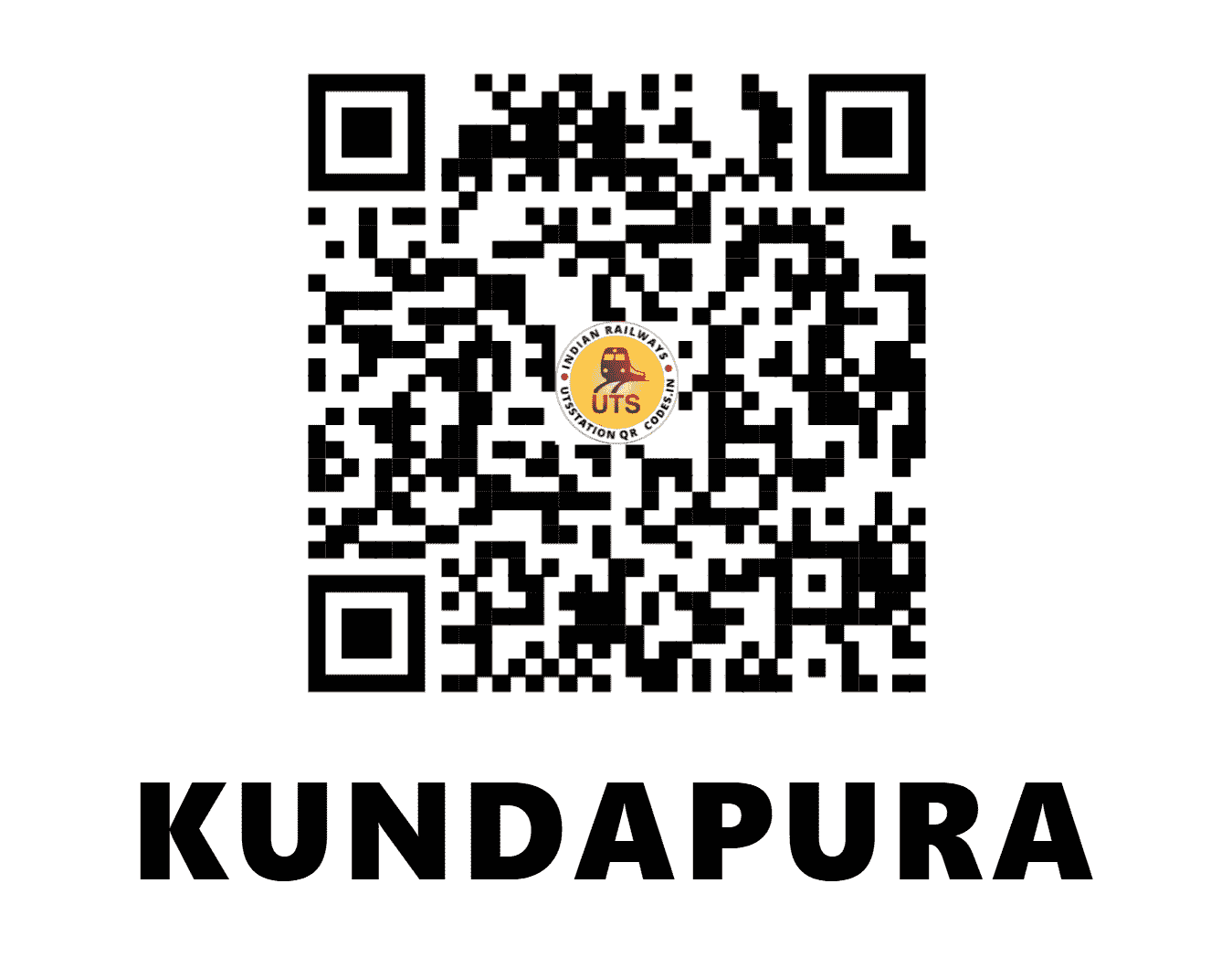 UTS QR Code for KUNDAPURA - KUDA (KR - KARNATAKA)