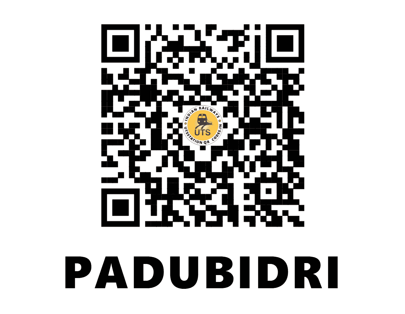 UTS QR Code for PADUBIDRI - PDD (KR - KARNATAKA)