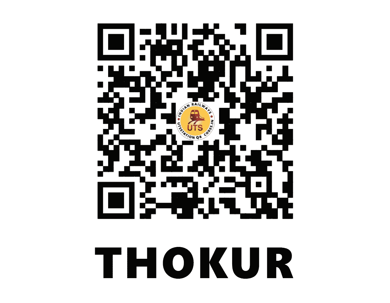 UTS QR Code for THOKUR - TOK (KR - KARNATAKA)
