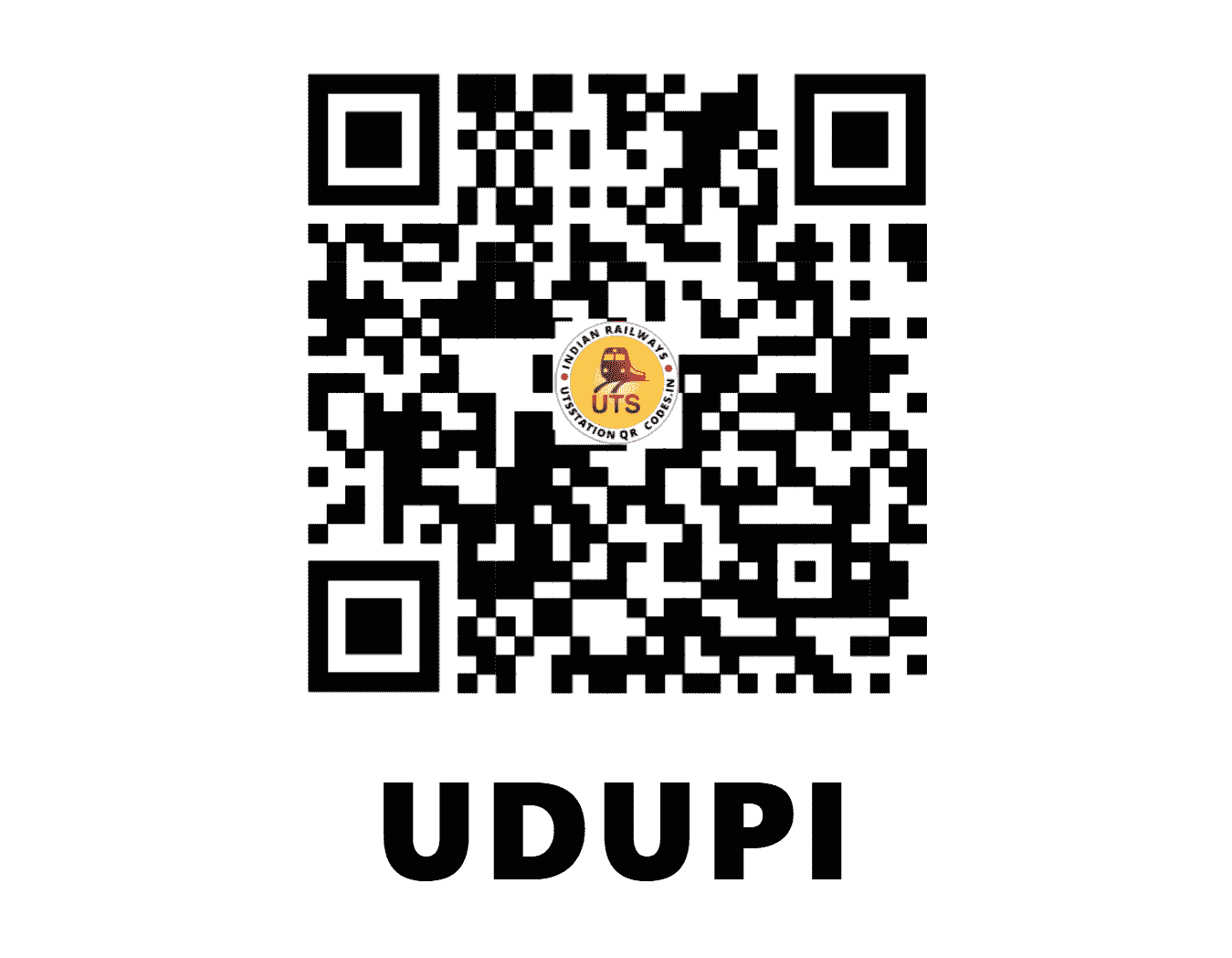 UTS QR Code for UDUPI - UD (KR - KARNATAKA)