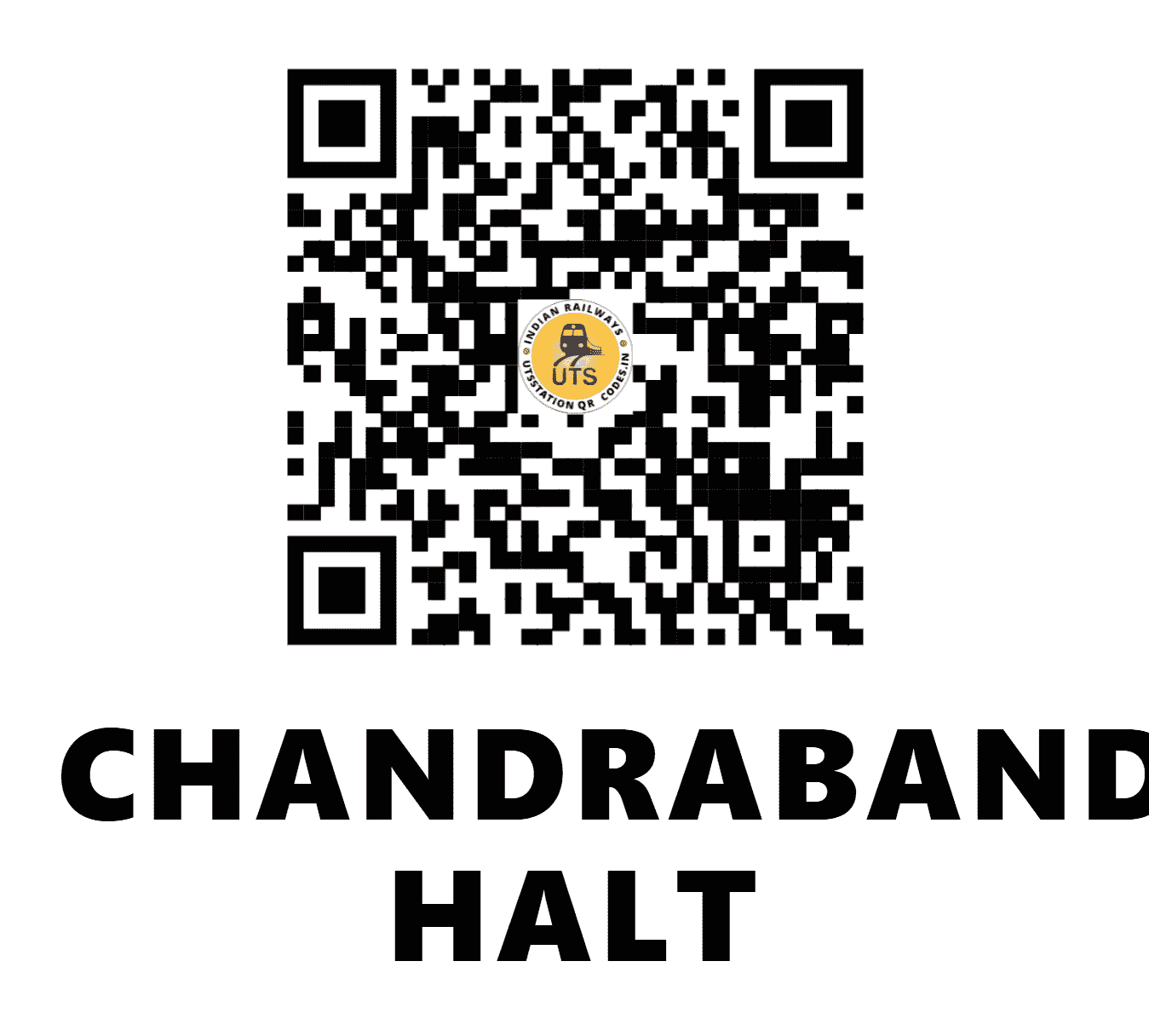 UTS QR Code for CHANDRABANDA HALT - CDBH (SC - KARNATAKA)