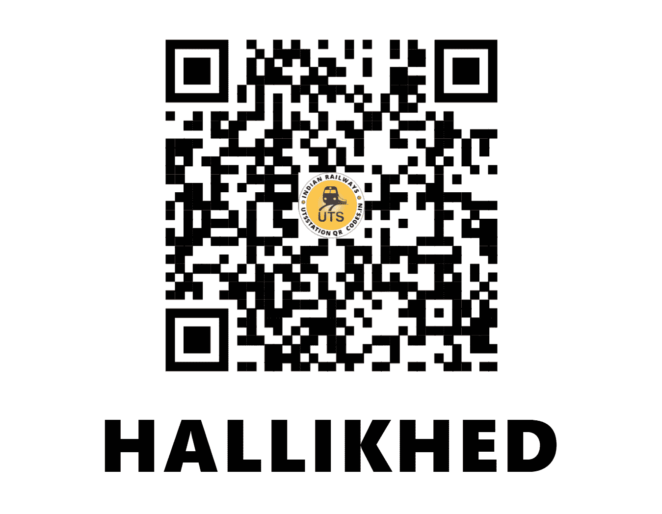 UTS QR Code for HALLIKHED - HLKH (SC - KARNATAKA)