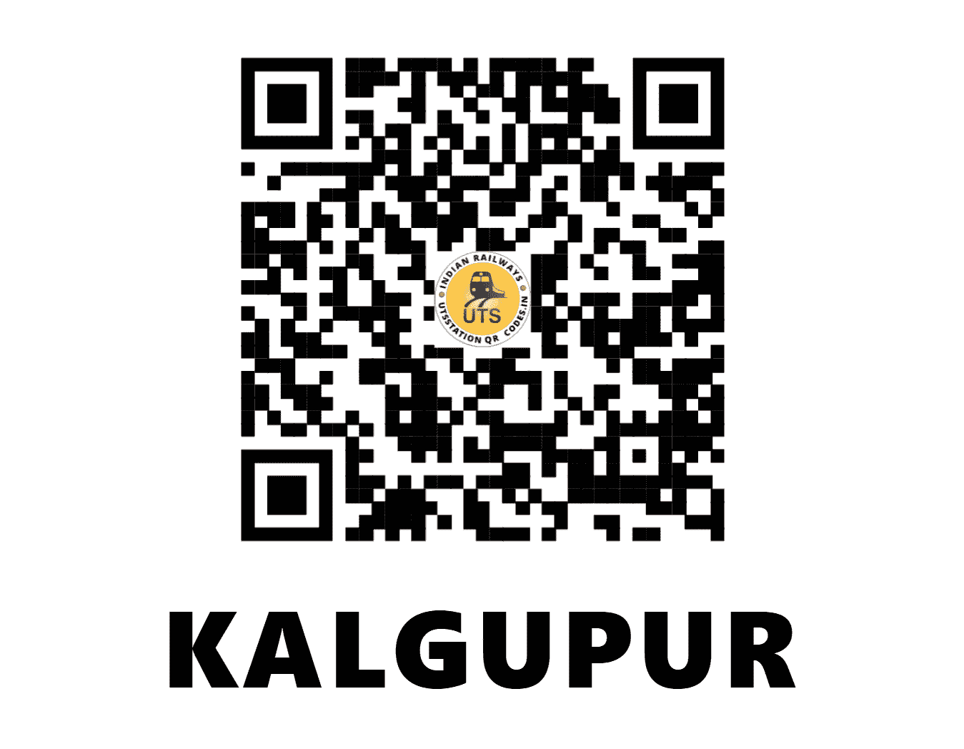 UTS QR Code for KALGUPUR - KCP (SC - KARNATAKA)