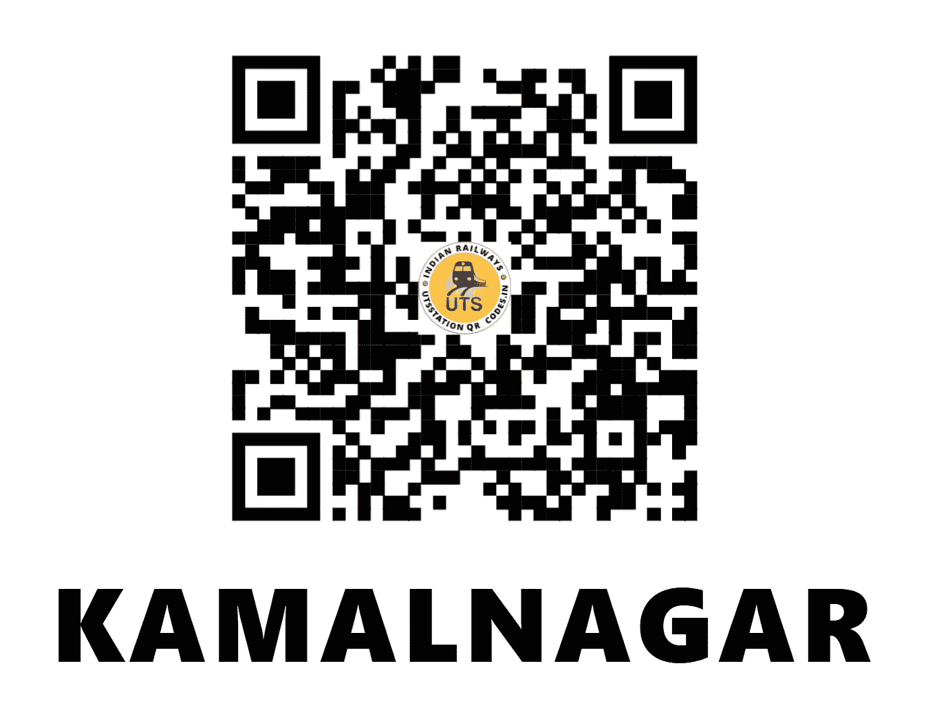 UTS QR Code for KAMALNAGAR - KMNR (SC - KARNATAKA)