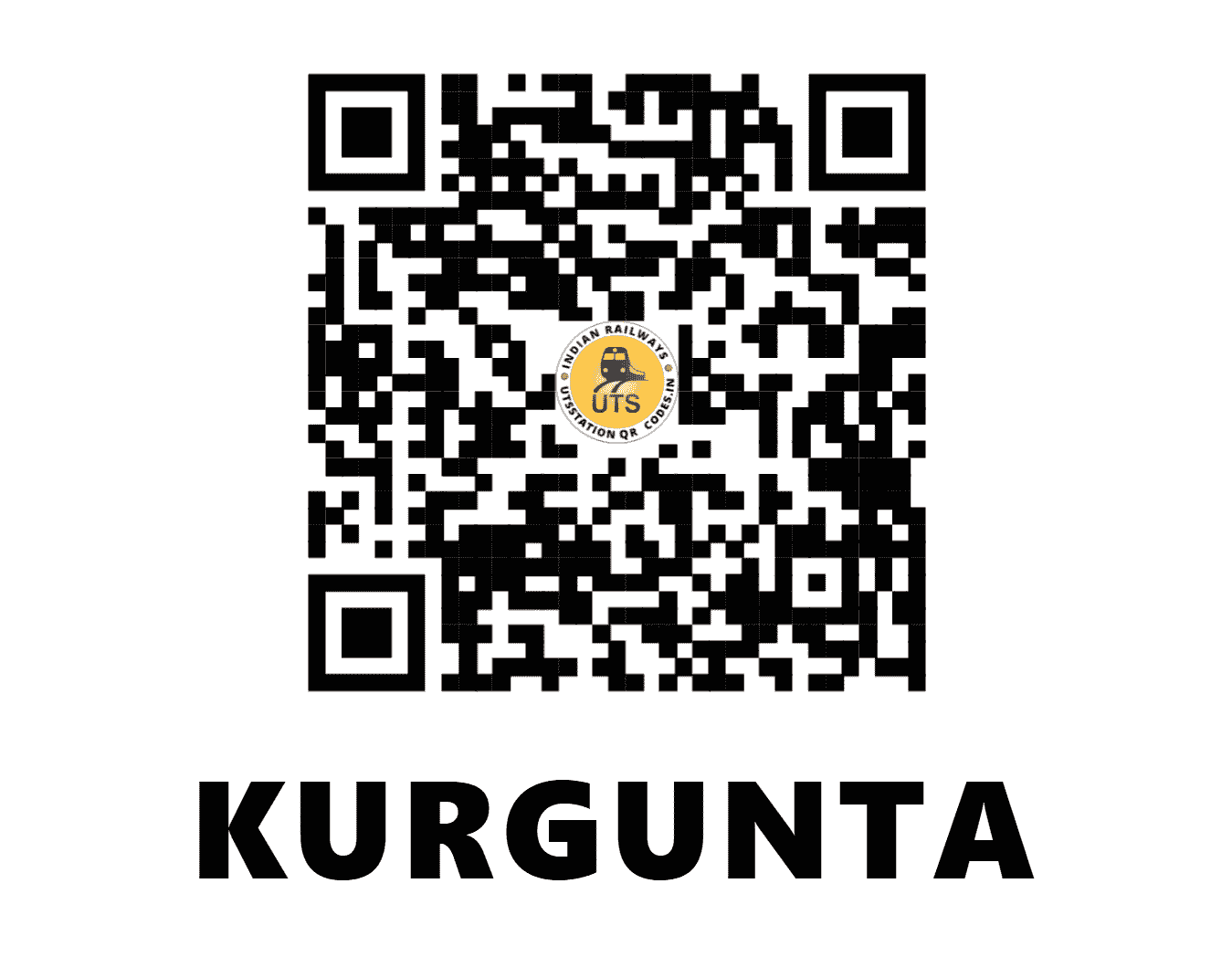 UTS QR Code for KURGUNTA - KQT (SC - KARNATAKA)