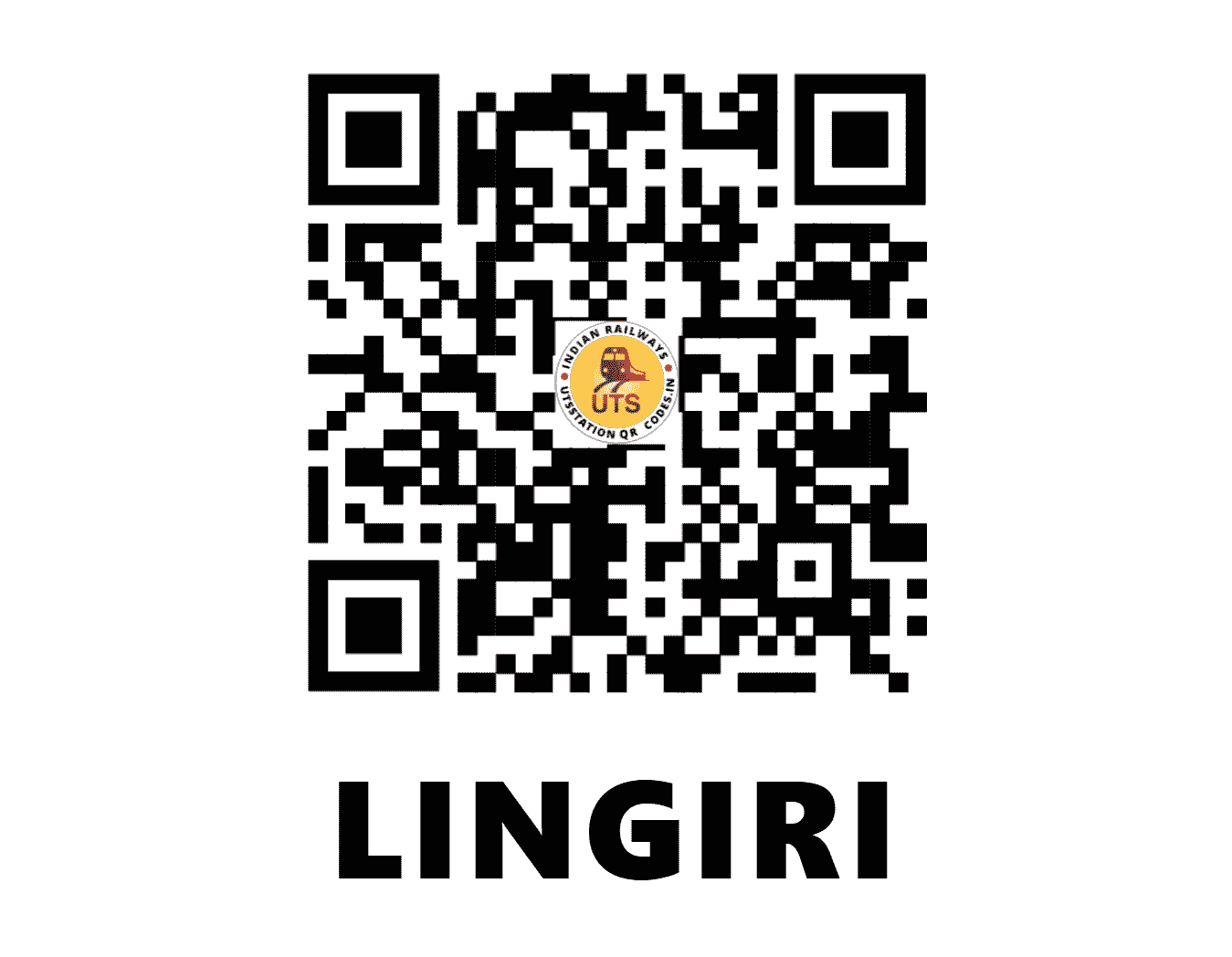 UTS QR Code for LINGIRI - LGRE (SC - KARNATAKA)