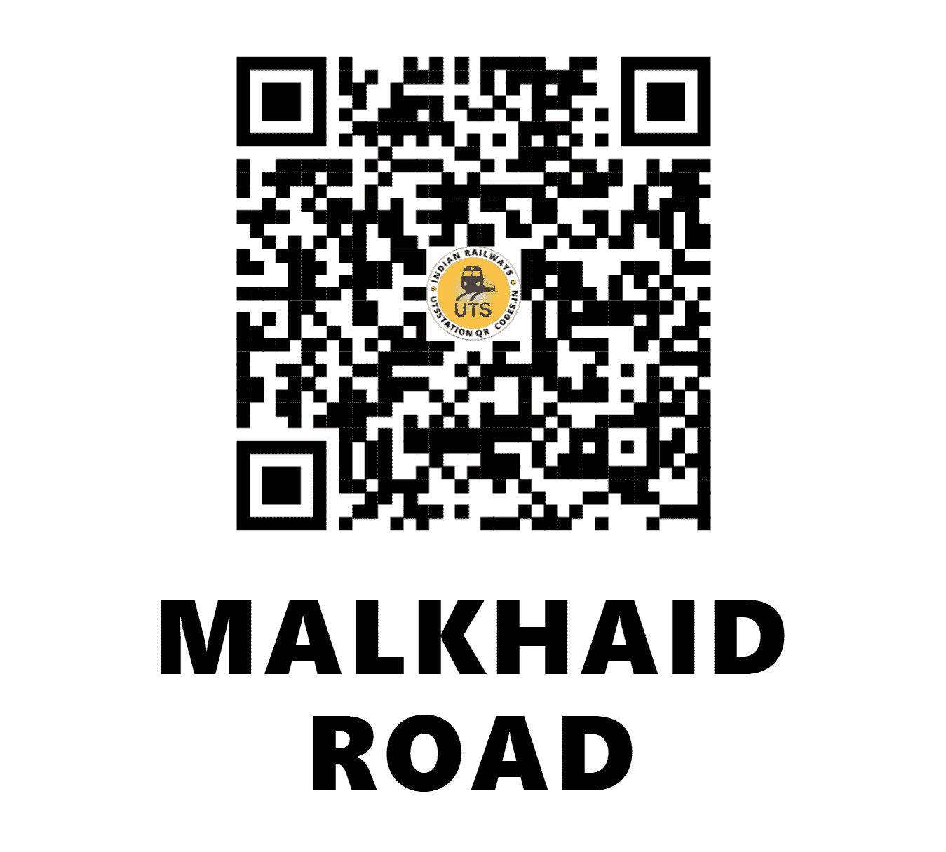 UTS QR Code for MALKHAID ROAD - MQR (SC - KARNATAKA)