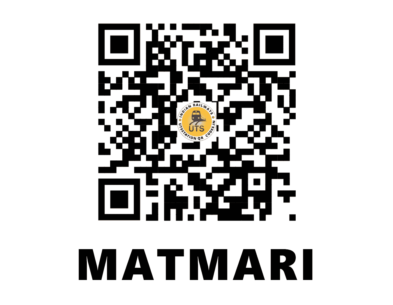 UTS QR Code for MATMARI - MTU (SC - KARNATAKA)