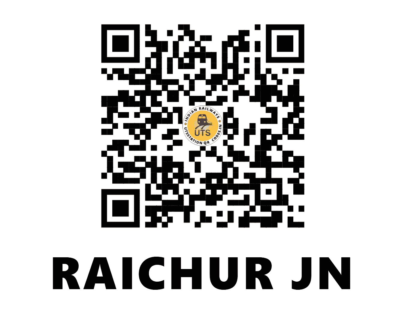 UTS QR Code for RAICHUR JN - RC (SC - KARNATAKA)