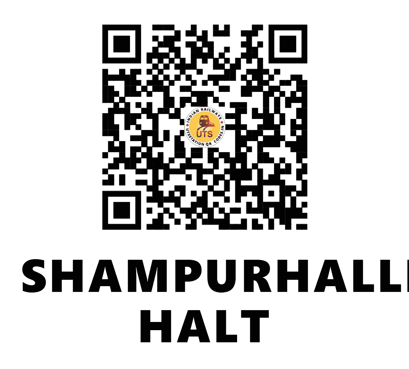 UTS QR Code for SHAMPURHALLI HALT - SPHL (SC - KARNATAKA)