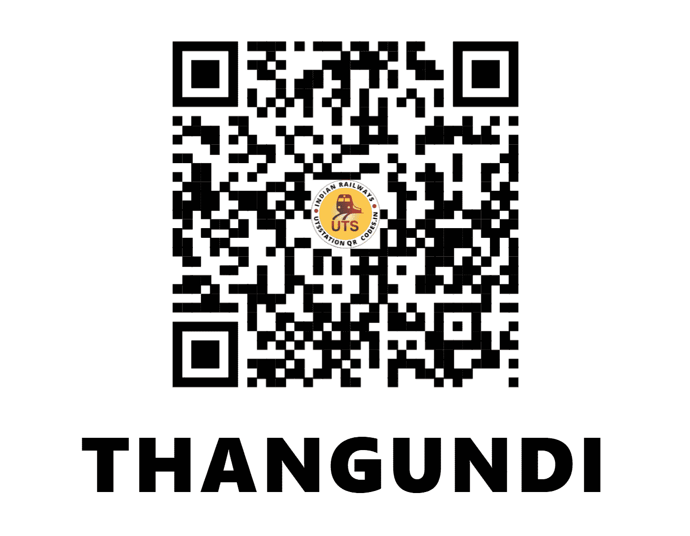 UTS QR Code for THANGUNDI - TGDE (SC - KARNATAKA)