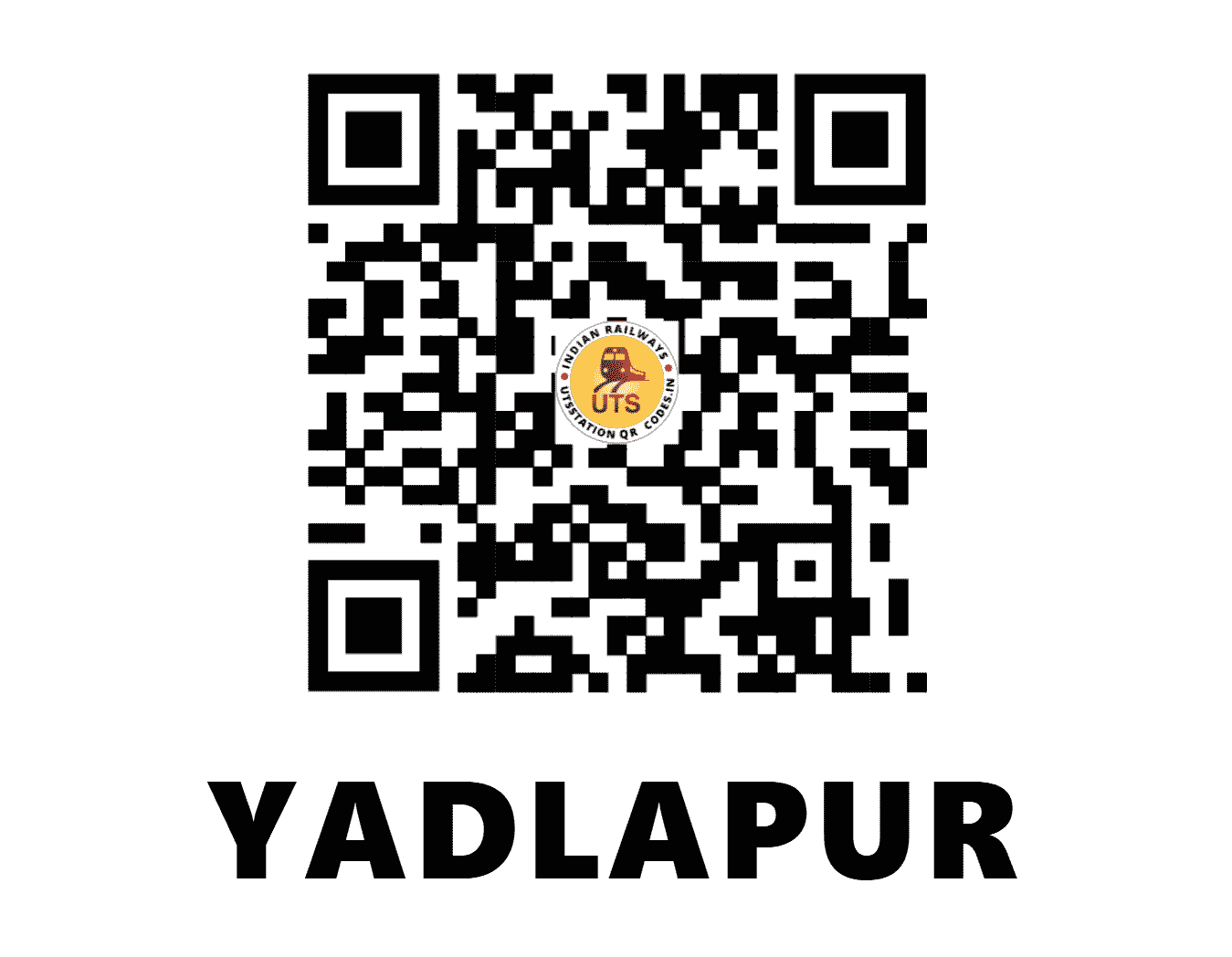 UTS QR Code for YADLAPUR - YDLP (SC - KARNATAKA)