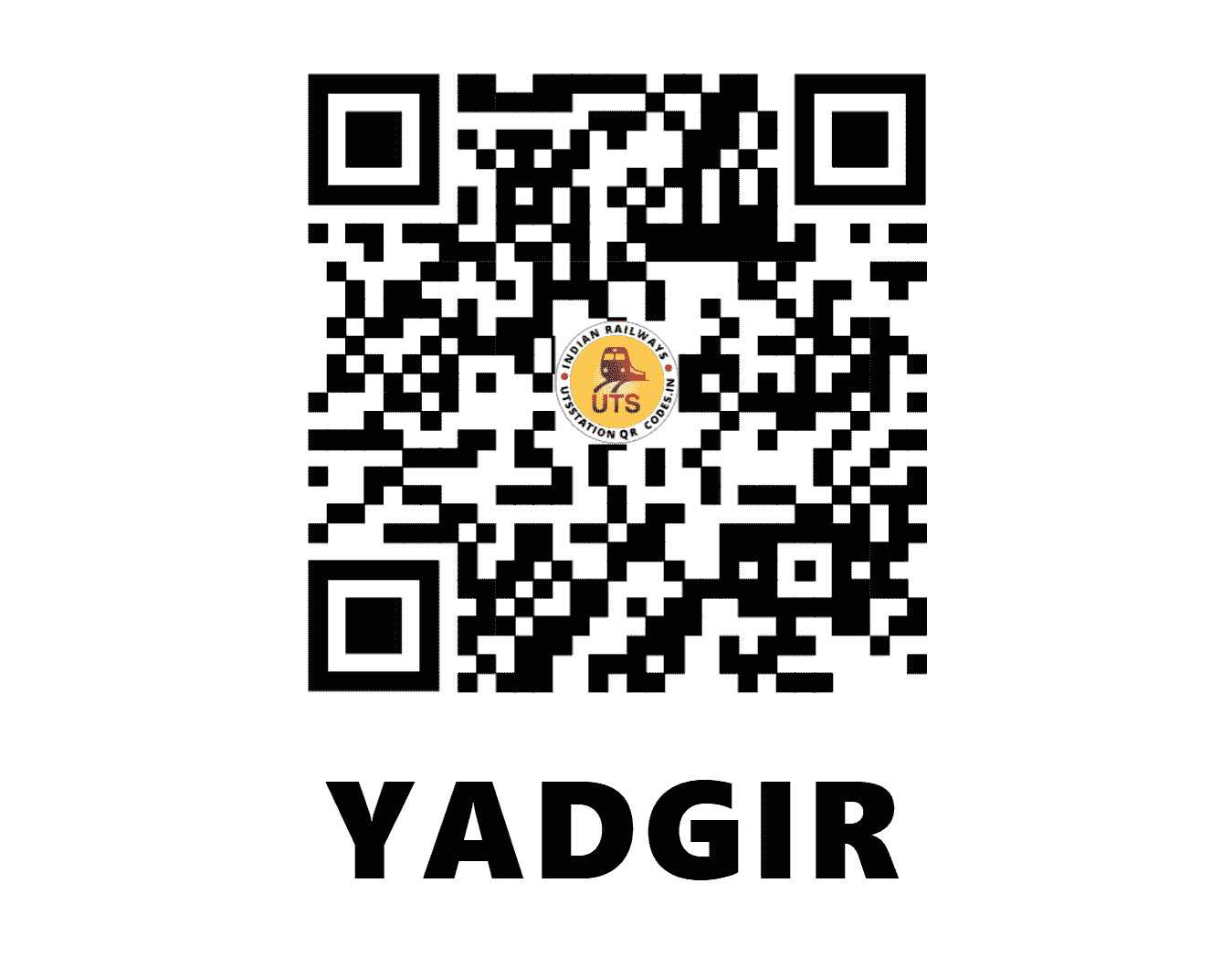 UTS QR Code for YADGIR - YG (SC - KARNATAKA)