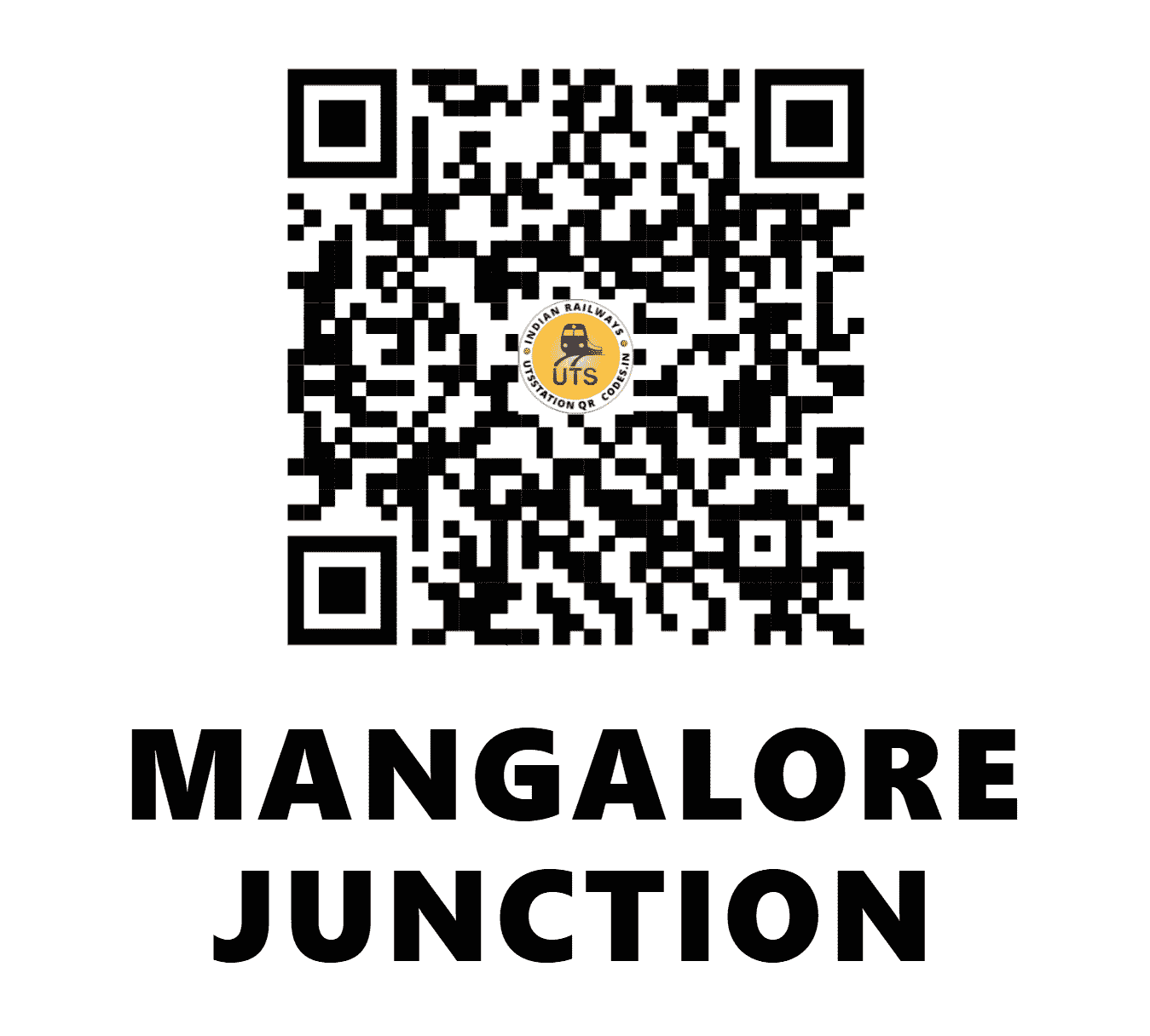 UTS QR Code for MANGALORE JUNCTION - MAJN (SR - KARNATAKA)