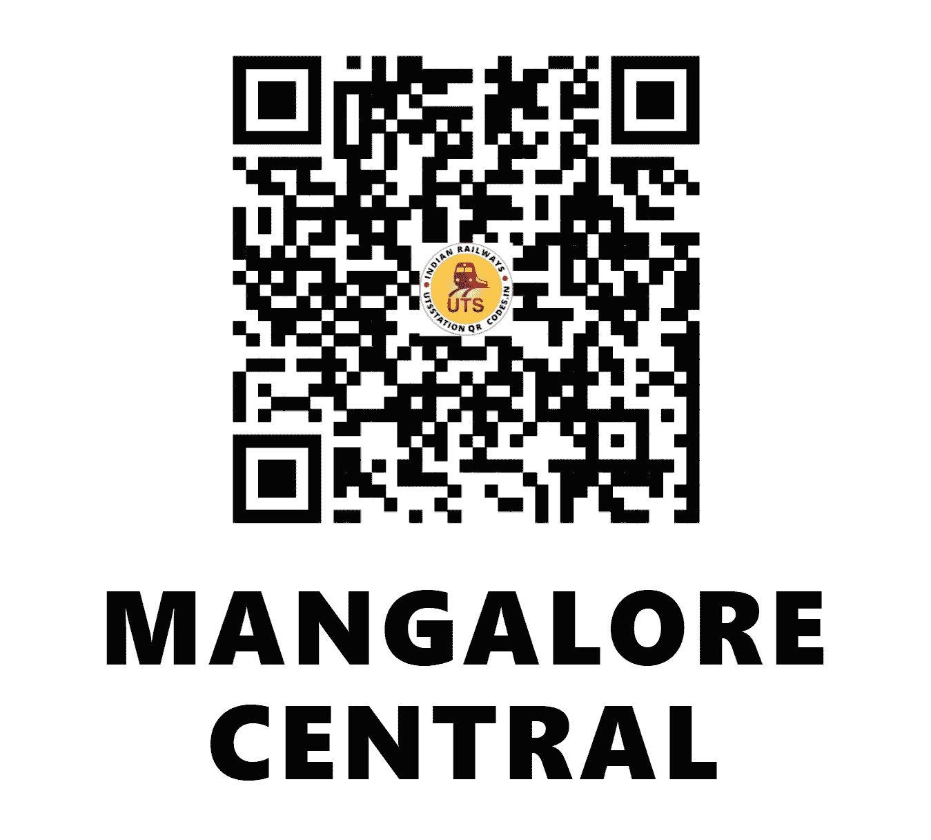 UTS QR Code for MANGALORE CENTRAL - MAQ (SR - KARNATAKA)