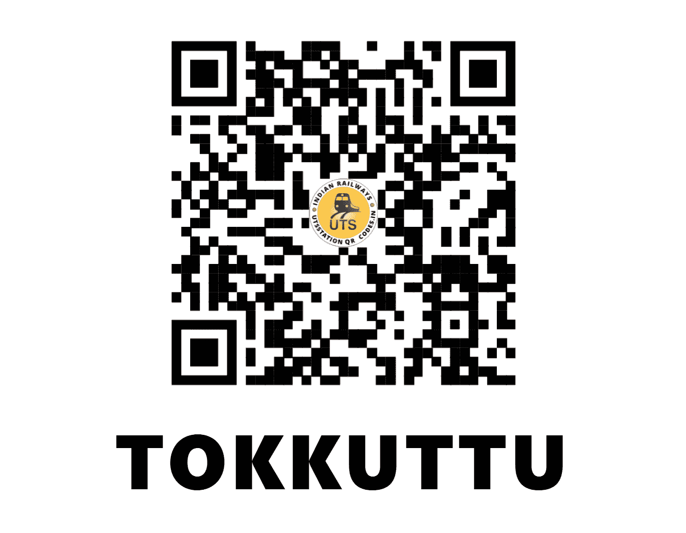 UTS QR Code for TOKKUTTU - TKOT (SR - KARNATAKA)
