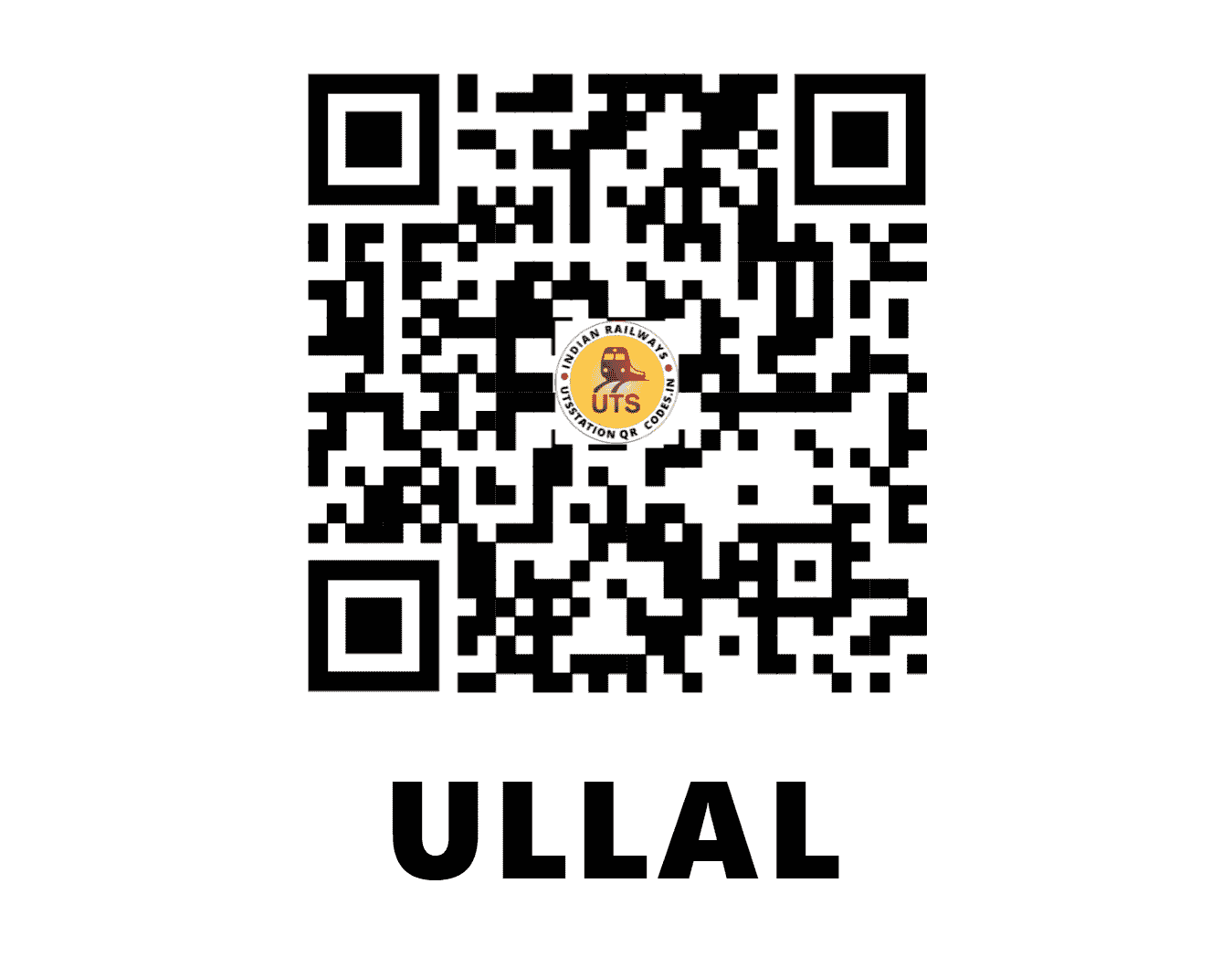 UTS QR Code for ULLAL - ULL (SR - KARNATAKA)