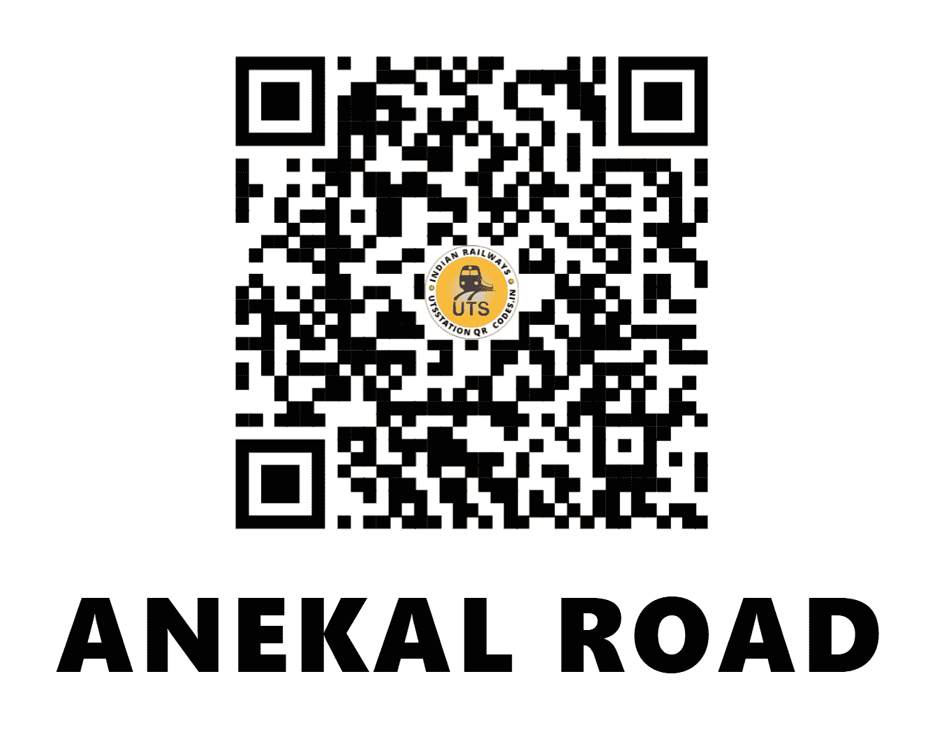 UTS QR Code for ANEKAL ROAD - AEK (SW - KARNATAKA)
