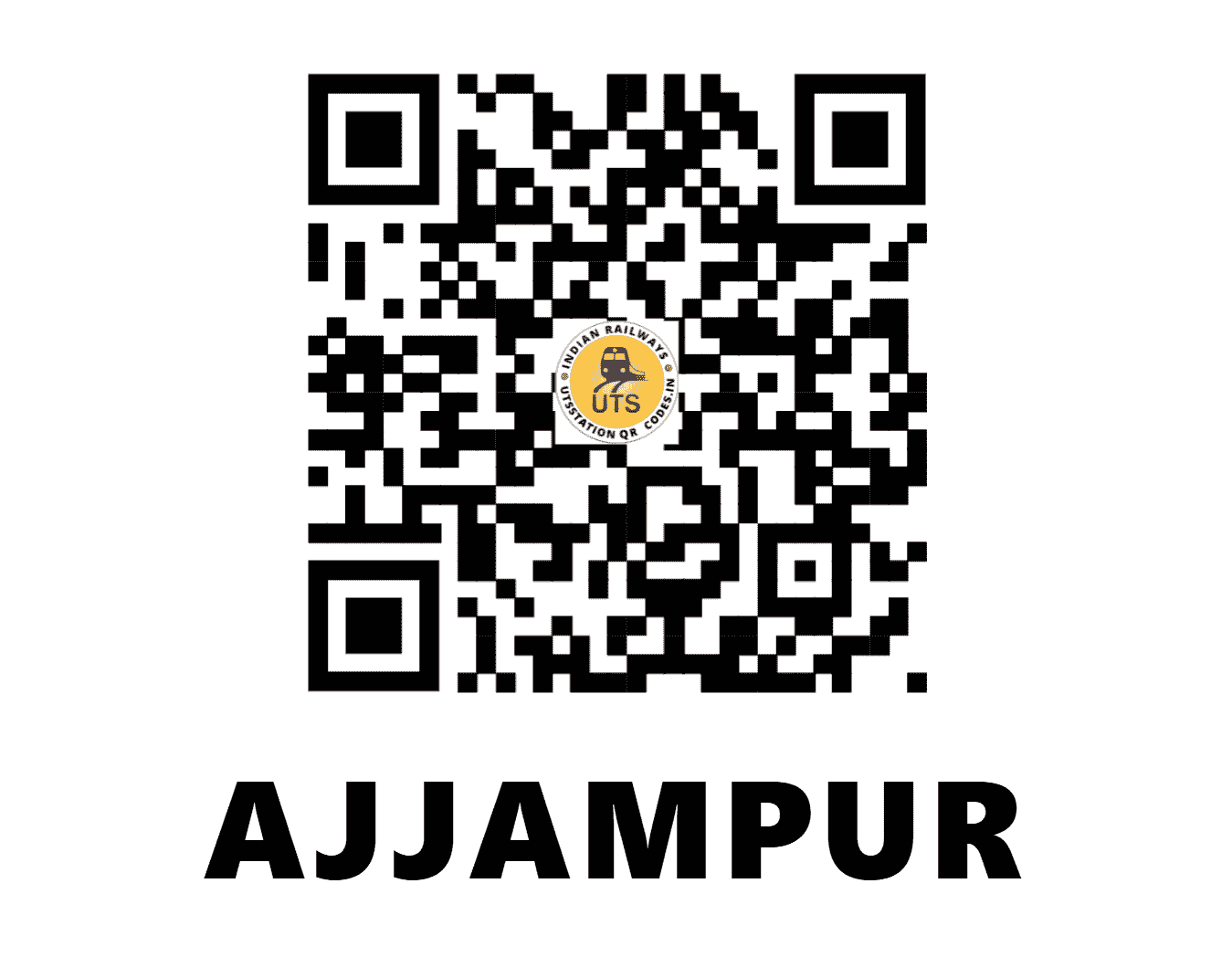 UTS QR Code for AJJAMPUR - AJP (SW - KARNATAKA)