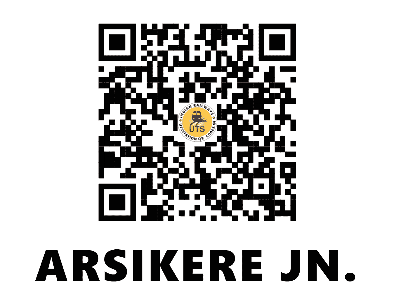UTS QR Code for ARSIKERE JN. - ASK (SW - KARNATAKA)