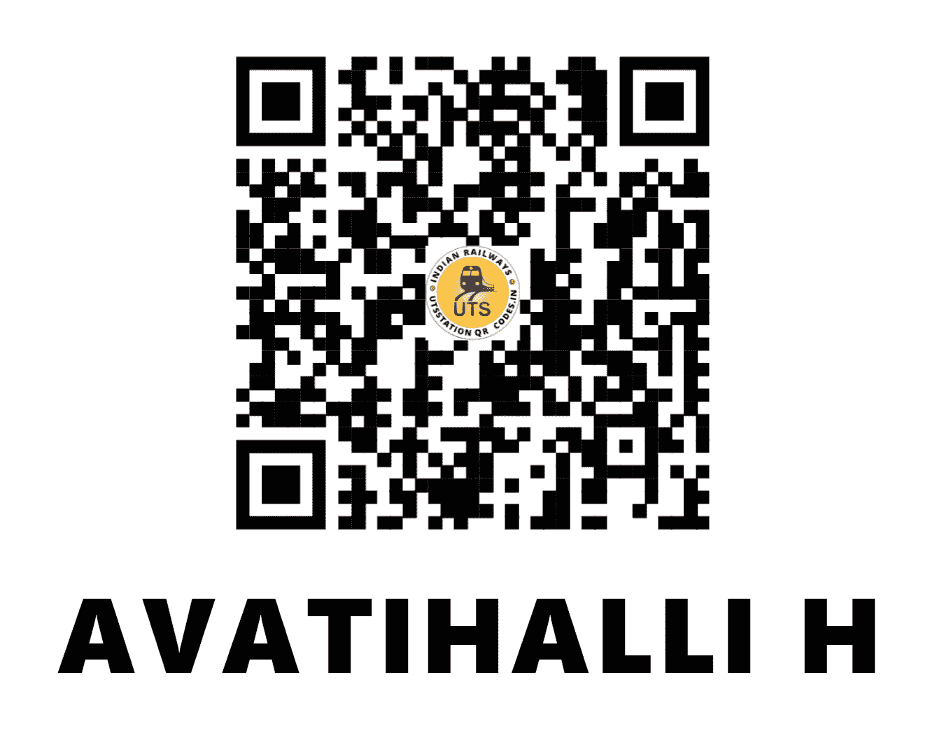 UTS QR Code for AVATIHALLI H - AVT (SW - KARNATAKA)