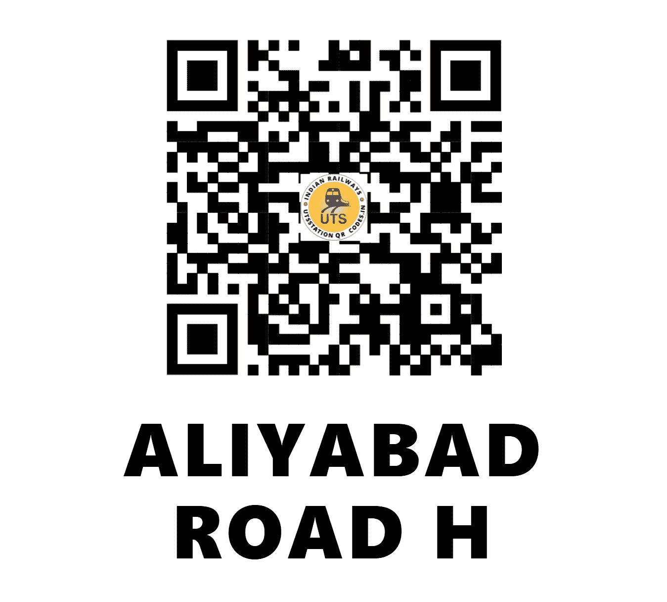 UTS QR Code for ALIYABAD ROAD H - AYB (SW - KARNATAKA)