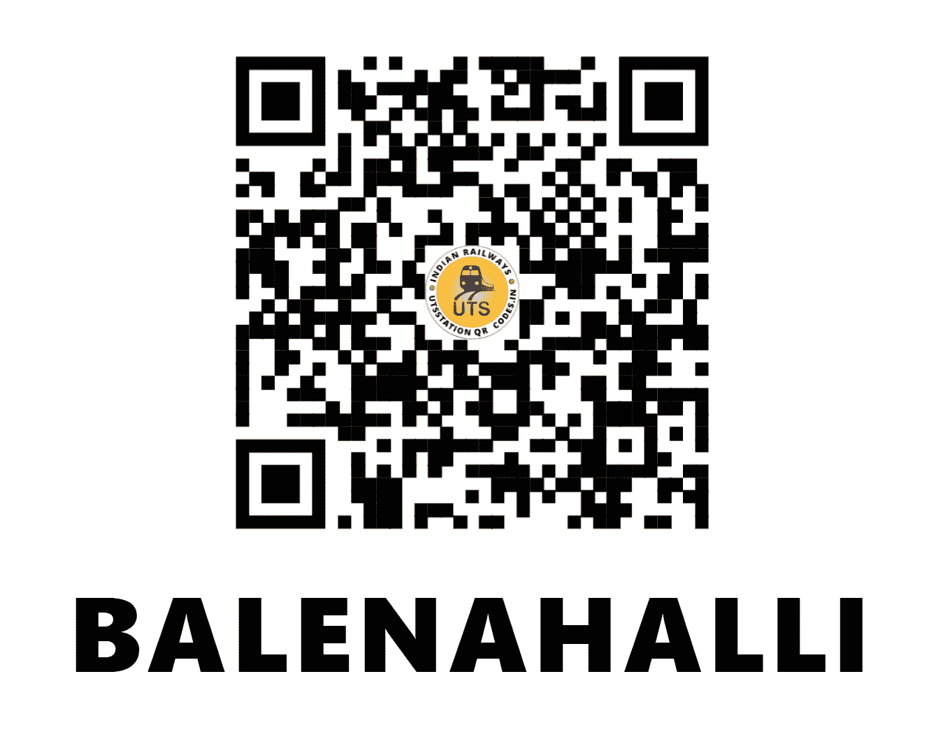 UTS QR Code for BALENAHALLI - BAHI (SW - KARNATAKA)
