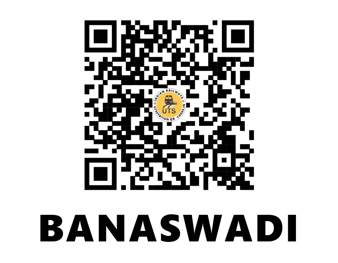 UTS QR Code for BANASWADI - BAND (SW - KARNATAKA)